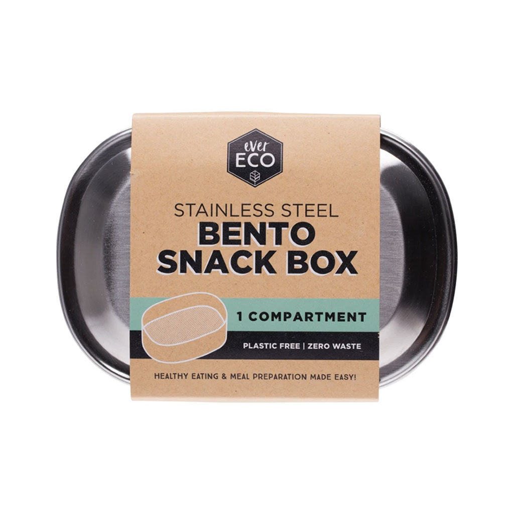 Ever Eco Bento Snack Box - 1 Compartment Leak-Proof Lunch Container for Kids & Adults | Perfect for School, Office, Picnics & Travel