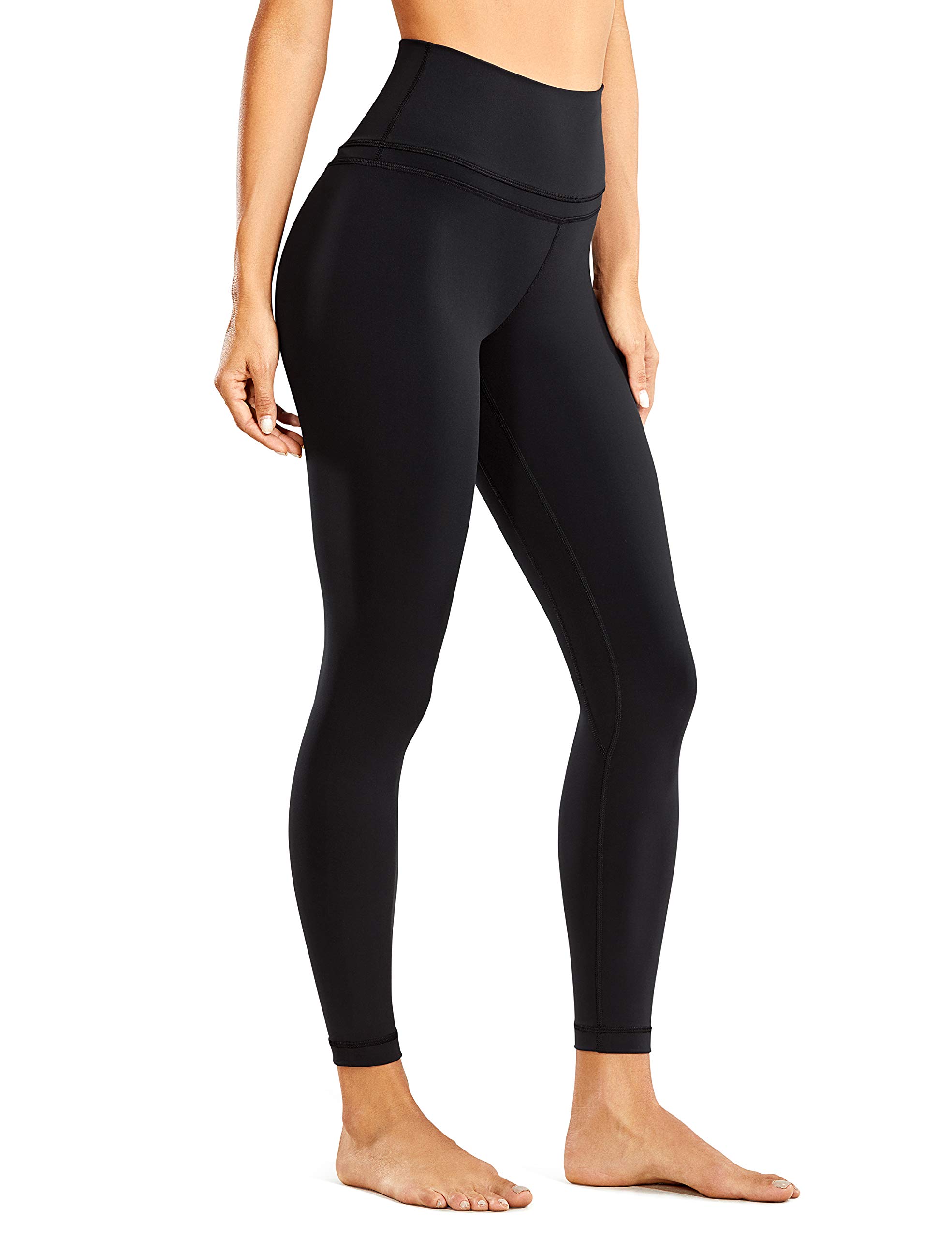 CRZ YOGA Women's High Waist 7/8 Workout Leggings - 25 Inch Naked Feeling Yoga Pants for Running, Gym & Lounge Wear