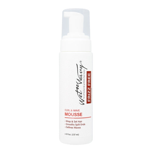 WET N WAVY Curl Defining Foam Mousse - 8 oz for Natural Hair - Hydrating & Frizz Control Styling Product for Wavy & Curly Hair - Perfect for Daily Styling & Wash-and-Go Looks