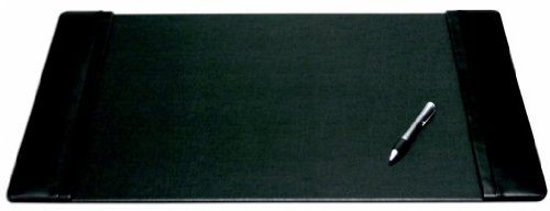 Premium Genuine Leather 25x17 Desk Pad with Side Rails - Non-Slip Office Desk Protector for Writing, Mouse & Keyboard Use - Perfect for Home & Office Workspace
