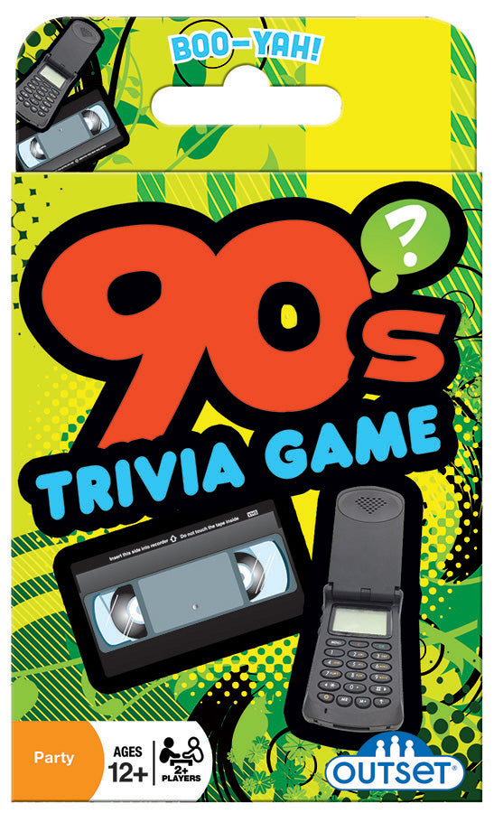 90s Trivia Game - Fun Nostalgic Pop Culture Quiz for Adults & Teens - Perfect for Parties, Family Gatherings & Game Nights
