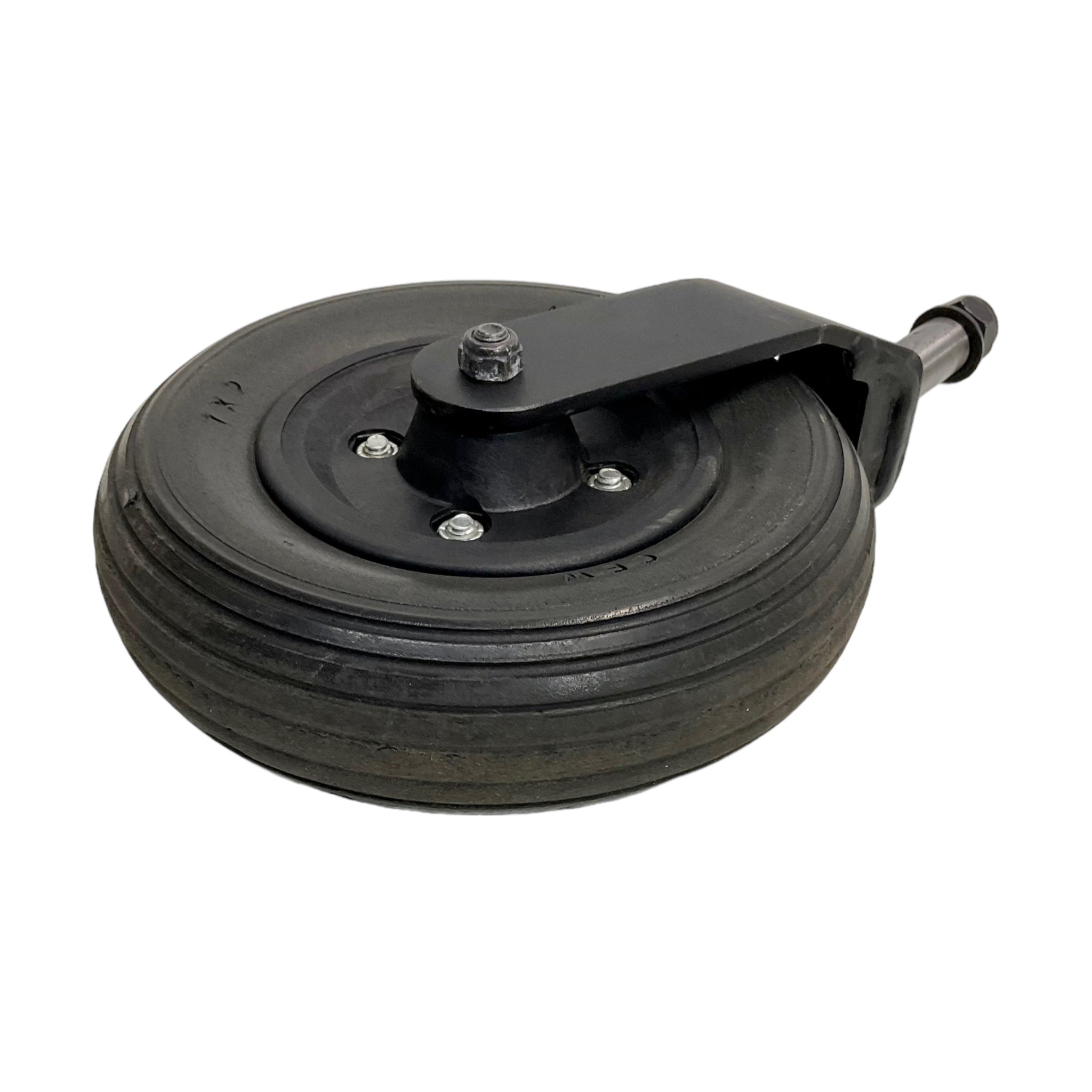 Quickie Pulse 5, Pulse 6 & Zippie ZM310 Power Chair Front Caster Wheel & Fork Assembly - 7x2 Inch Solid Flat-Free Tires for Smooth Mobility - Ideal for Indoor/Outdoor Use on Wheelchairs & Power Chairs