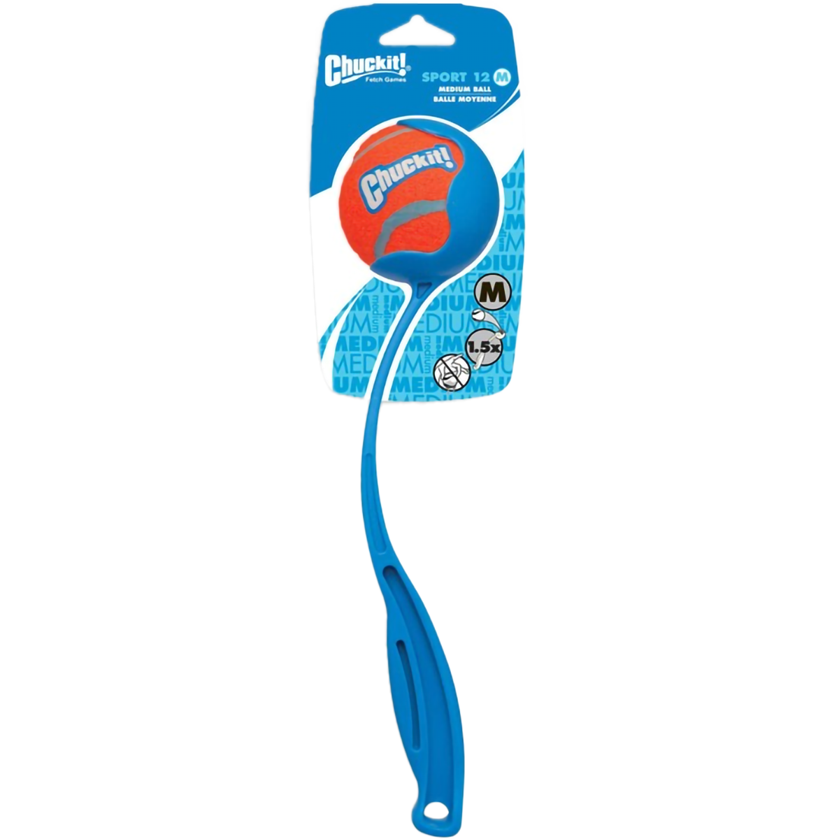 ChuckIt! Sport 12M Dog Ball Launcher - Durable Fetch Toy for Active Dogs, Perfect for Beach, Park & Backyard Playtime