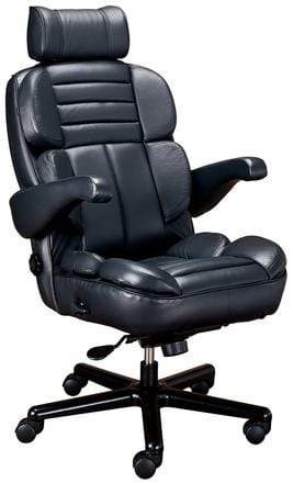Big and Tall Leather Office Chair with Seat Slider - ERA Galaxy Ergonomic Executive Chair for Heavy Duty Use - Perfect for Home Office, Gaming, and Professional Workspaces