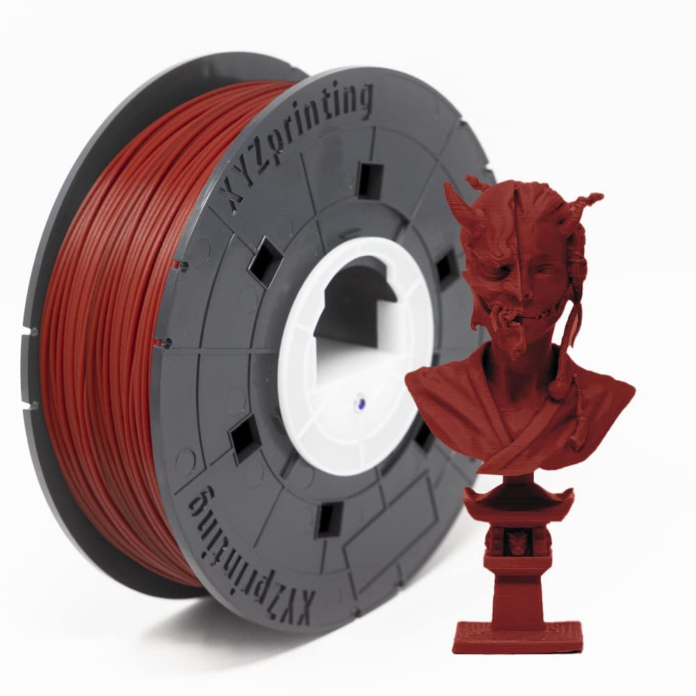 XYZPrinting ABS 3D Printer Filament 1.75mm - High Precision +/-0.02mm, NFC Enabled, 1kg Spool (Red) - Perfect for 3D Printing, Prototyping & DIY Projects