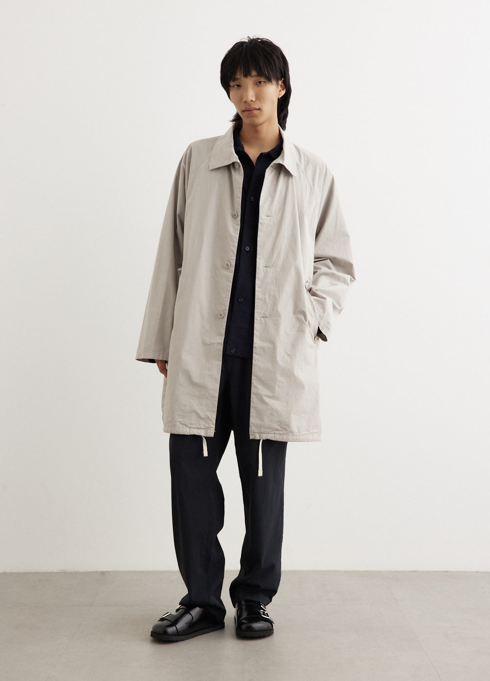 Bal Collar Coat Co01241Os Bei - Stylish Winter Trench Coat for Women, Perfect for Office, Dating & Formal Occasions