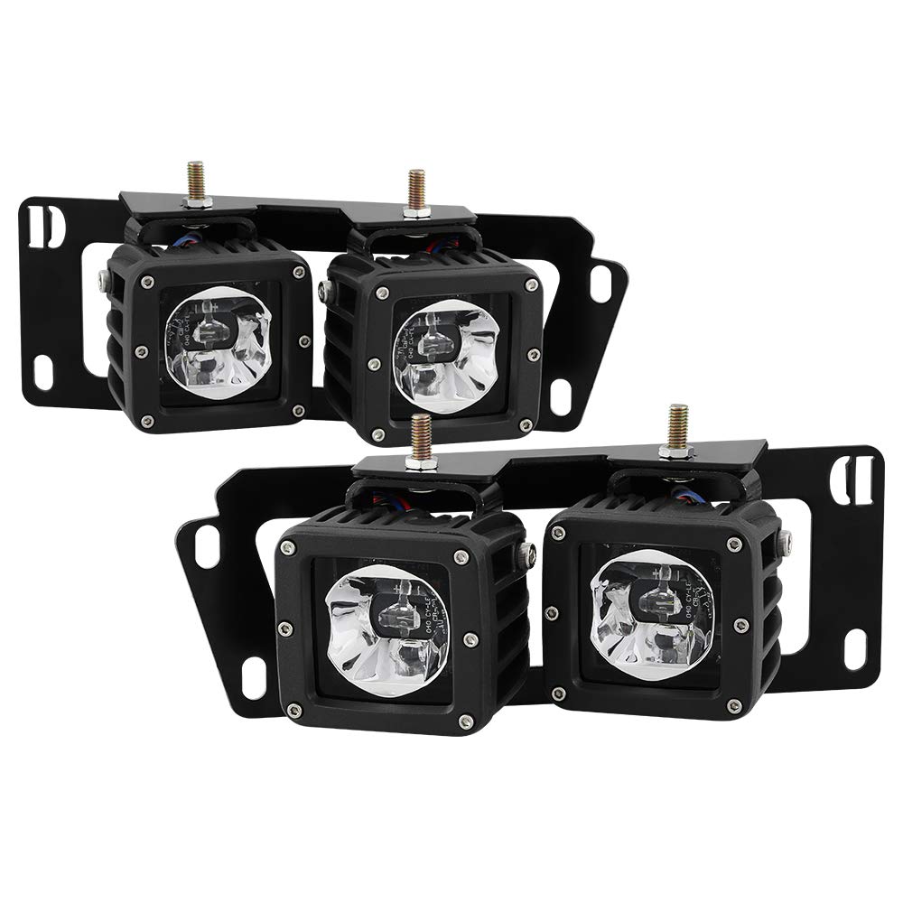 Spyder Auto LED Fog Lights Compatible with Dodge Ram 09-12 1500 & 10-18 2500/3500 - Bright Off-Road Lighting for Night Driving & Foggy Conditions