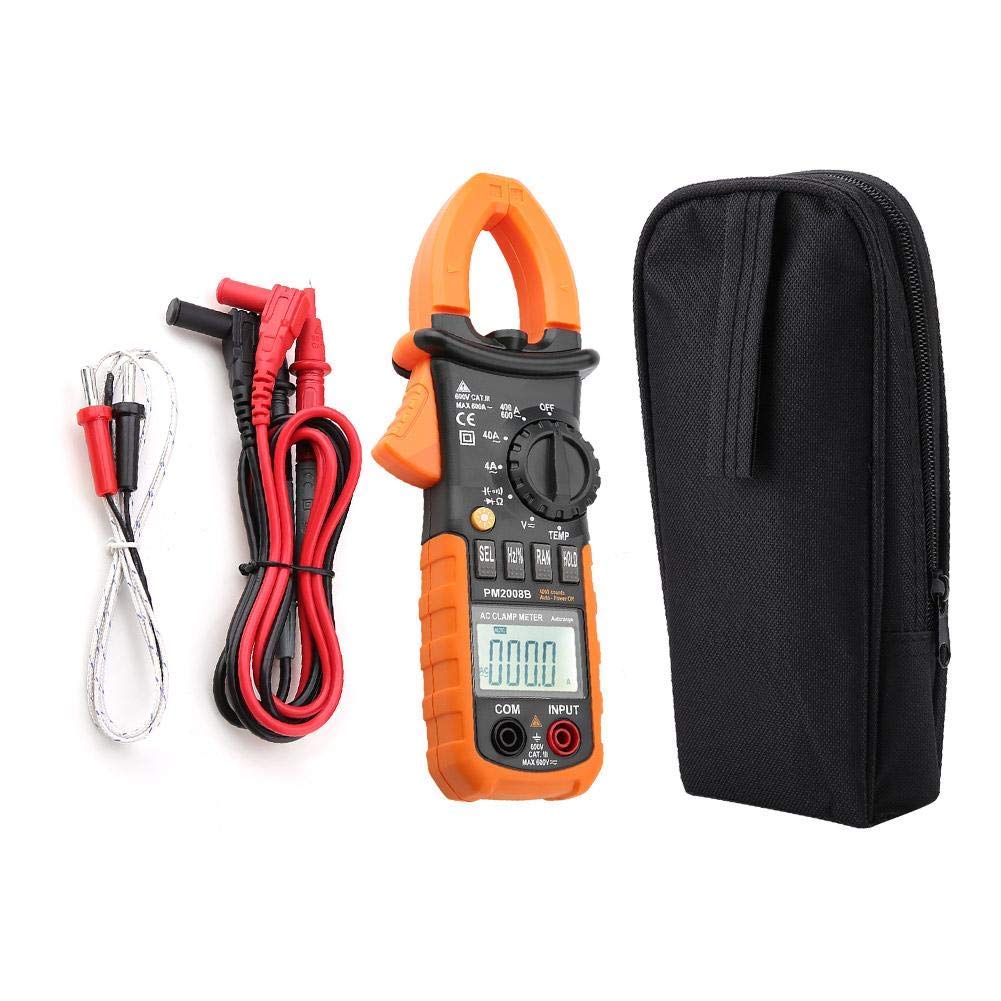 PEAKMETER PM2008B Digital Clamp Multimeter - High Precision Auto-Ranging Voltage Current Tester for Home, HVAC & Automotive Electrical Diagnostics