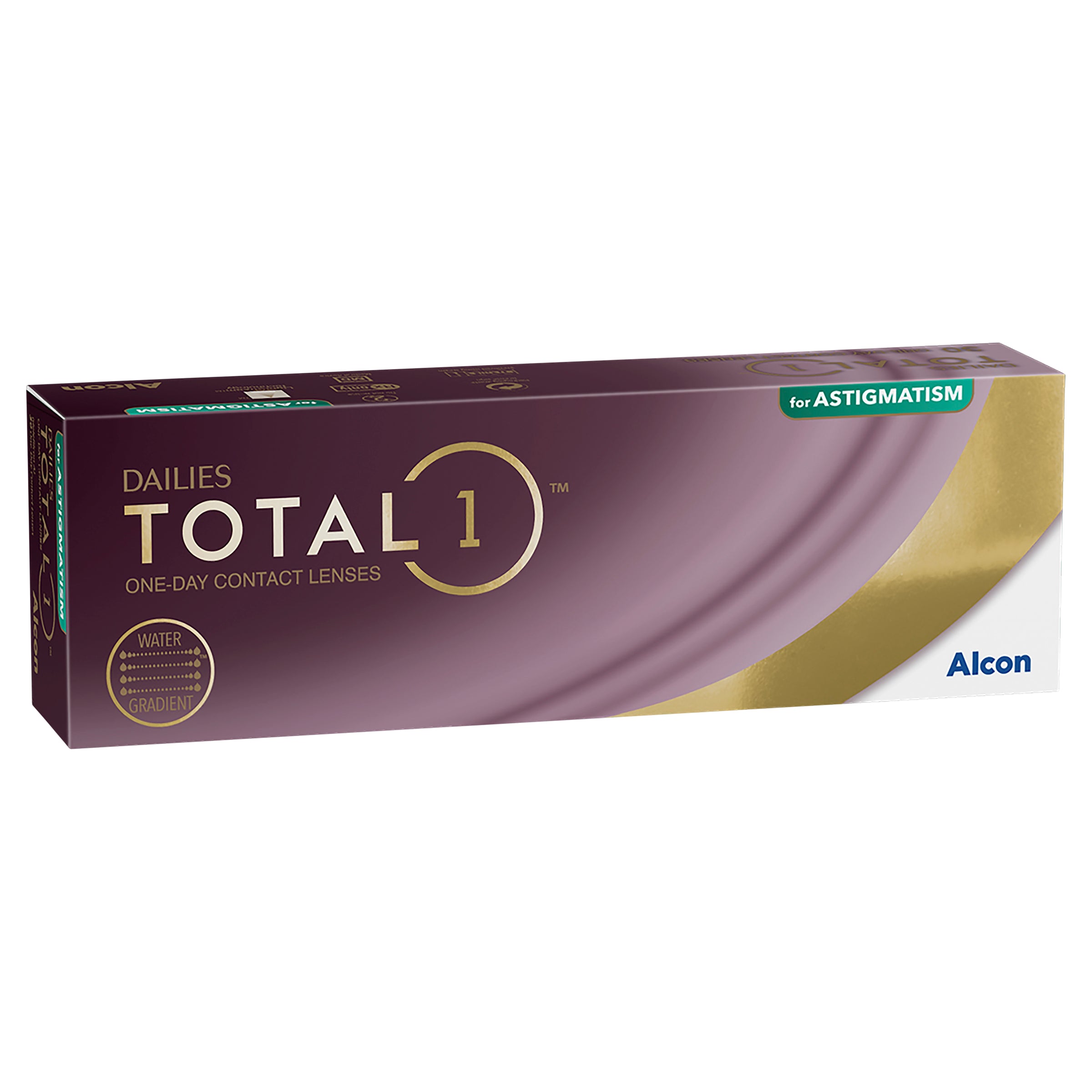 DAILIES TOTAL 1 for ASTIGMATISM Contact Lenses - 30 Pack (Monthly Supply) | Premium Comfort for Dry Eyes | Fast & Free Shipping | Perfect for Active Lifestyles & All-Day Wear