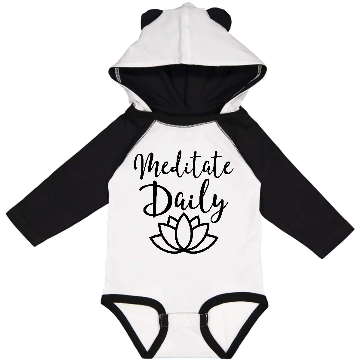 Inktastic Meditation Yoga Long Sleeve Creeper - Comfortable Daily Wear for Yoga, Mindfulness & Relaxation Practice
