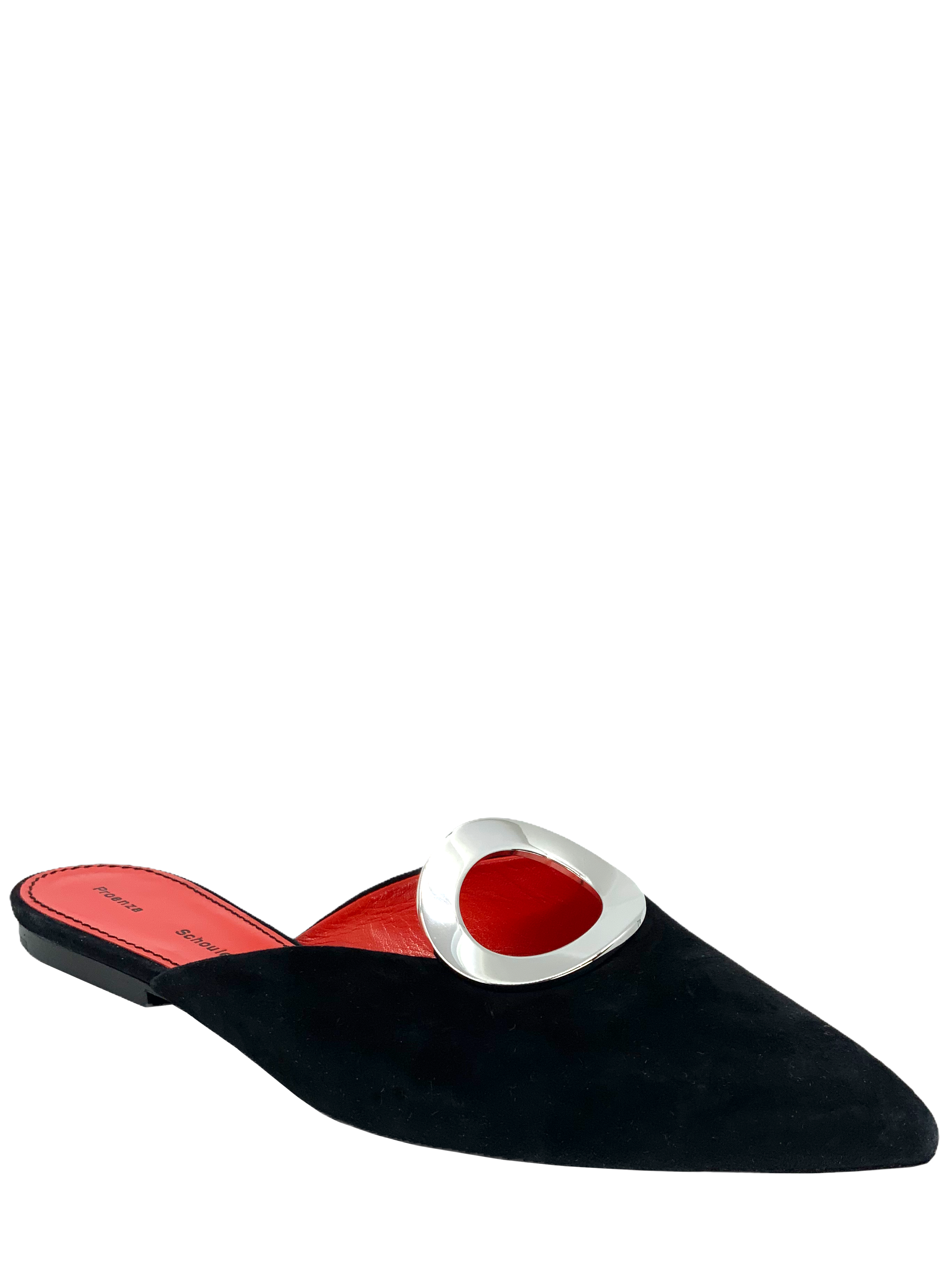 Proenza Schouler Women's Size 8 Suede Grommet Slides Sandals - Comfortable Summer Casual Shoes for Beach, Vacation & Everyday Wear