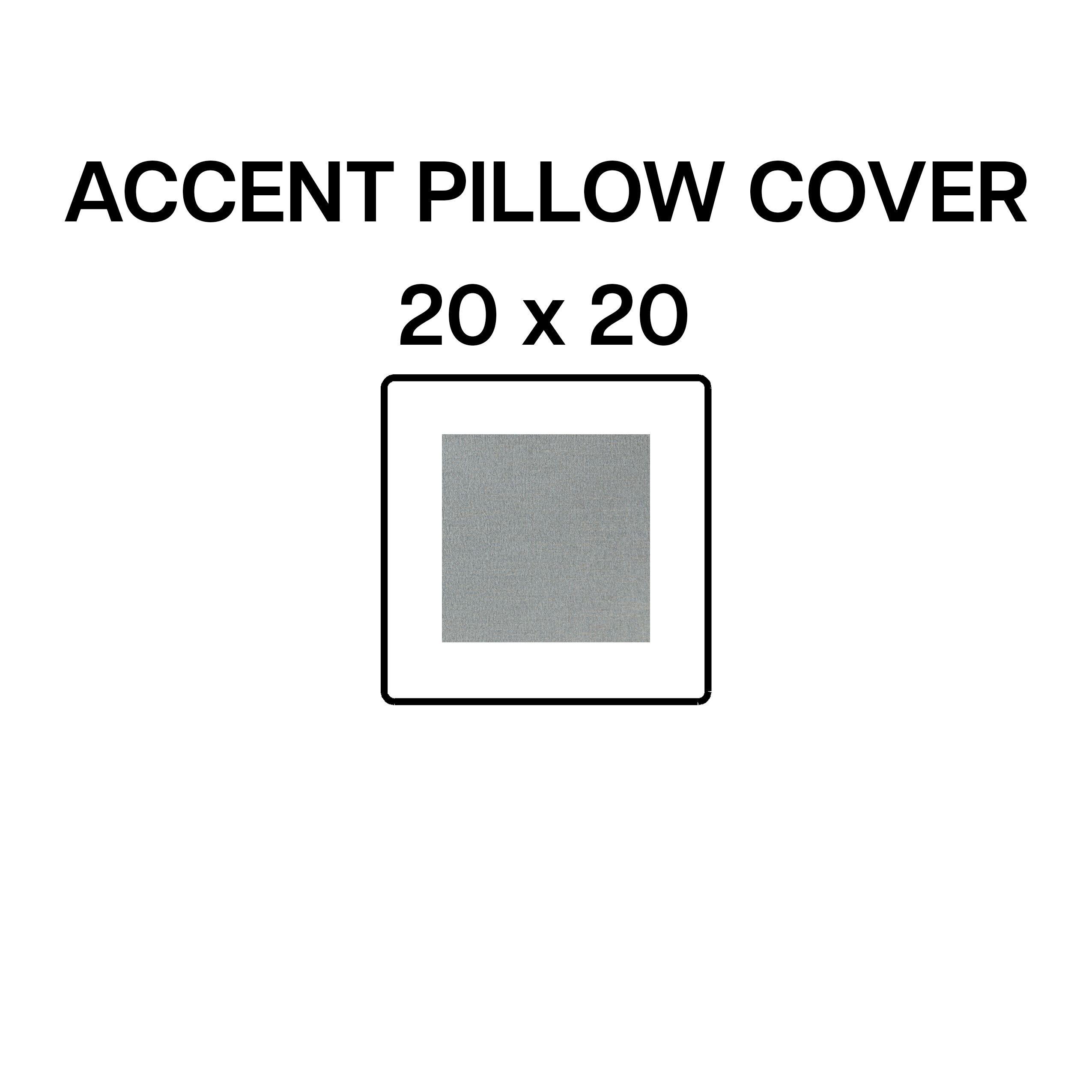 20x20 Inch Spa Blue Accent Pillow Cover - Soft Decorative Throw Pillow Case for Sofa, Bedroom & Living Room - Home Decor Cushion Cover (BP 642 94)