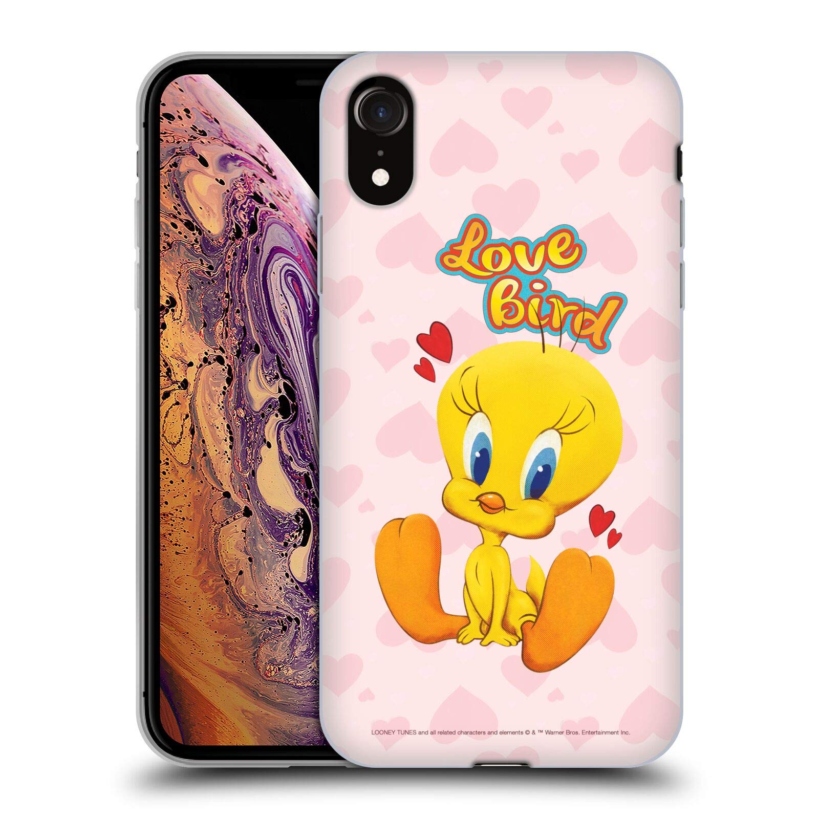 Officially Licensed Looney Tunes Tweety Season Soft Gel Phone Case for Apple iPhone XR - Cute Cartoon Character Protective Cover for Everyday Use, School & Work