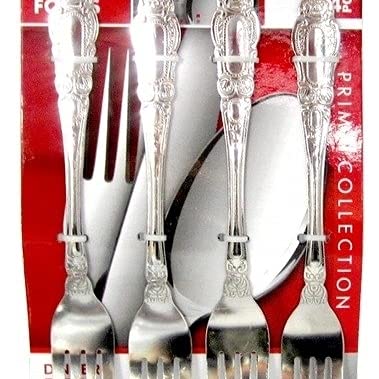 72-Piece Stainless Steel Dinner Fork Set - 4-Piece per Pack (18 Packs) - Ideal for Restaurants, Catering & Large Gatherings