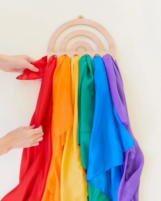 Sarah's Silks Premium Playsilk - Colorful Silk Scarf for Kids Dress Up, Dancing & Imaginative Play - Perfect for Pretend Play, Storytelling & Creative Movement Activities
