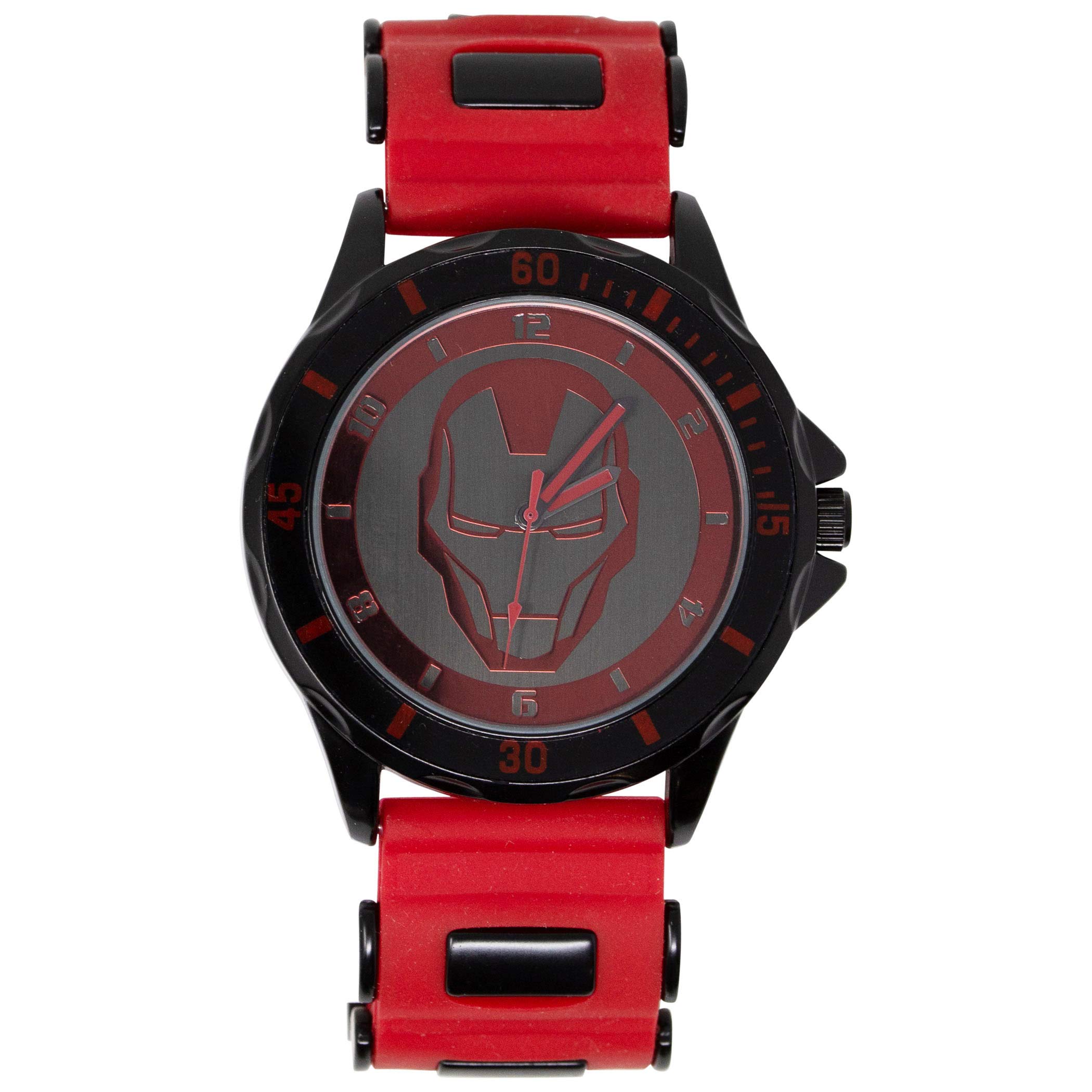 Iron Man Helmet Smart Watch with LED Display & Rubber Wristband - Superhero Style Digital Watch for Men, Kids | Perfect for Cosplay, Halloween Costumes & Marvel Fans Gifts