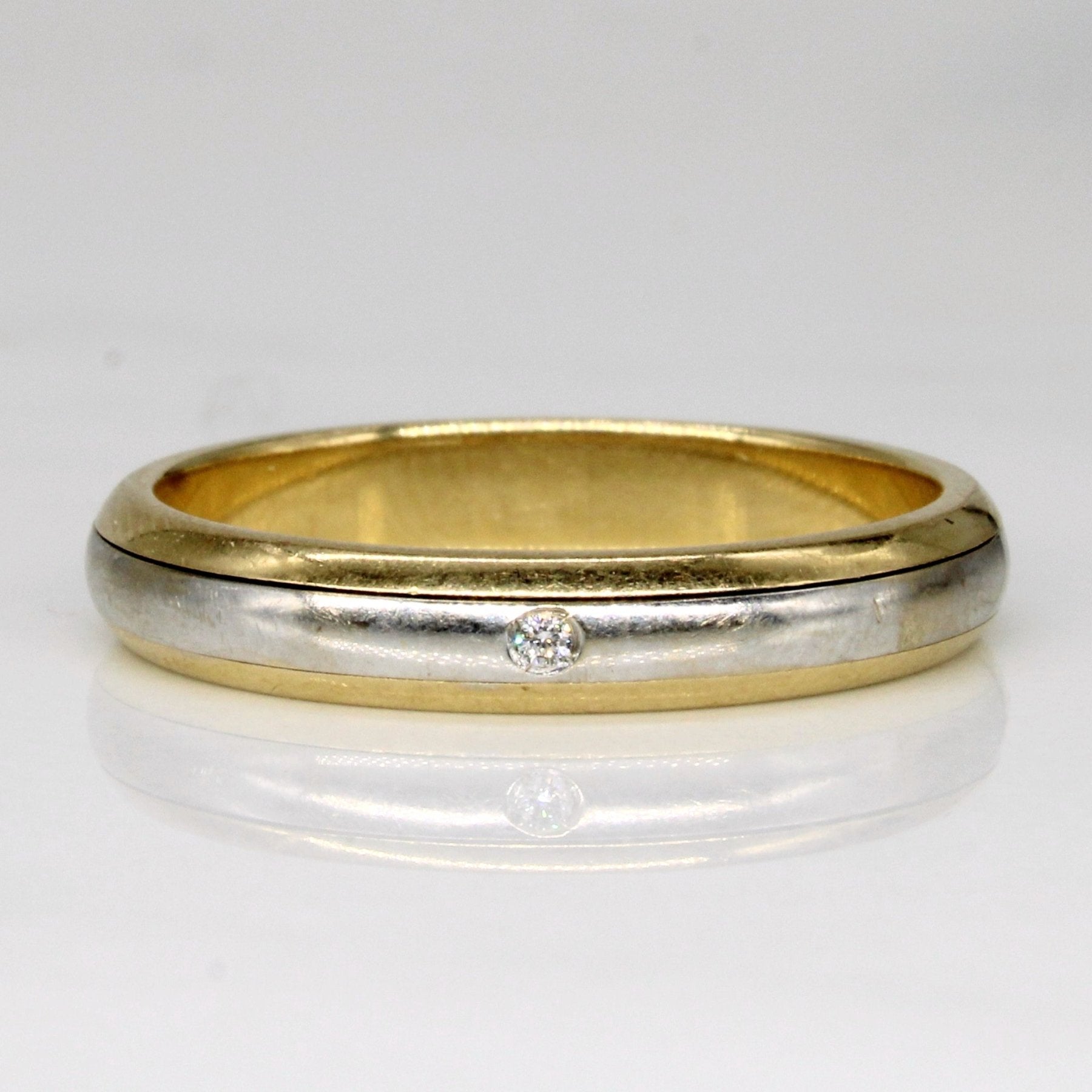 DD Cioielli Diamond Spinning Ring - 0.04 Carat Total Weight | Size 10.75 | Elegant Jewelry for Women | Perfect for Weddings, Anniversaries & Special Occasions