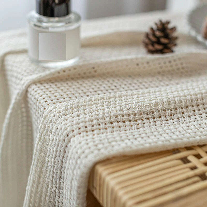Remy Linen Net Design Semi Sheer Curtains - Light Filtering Window Treatment for Living Room & Bedroom - Beige Lace Sheer Drapes for Privacy & Sun Protection
