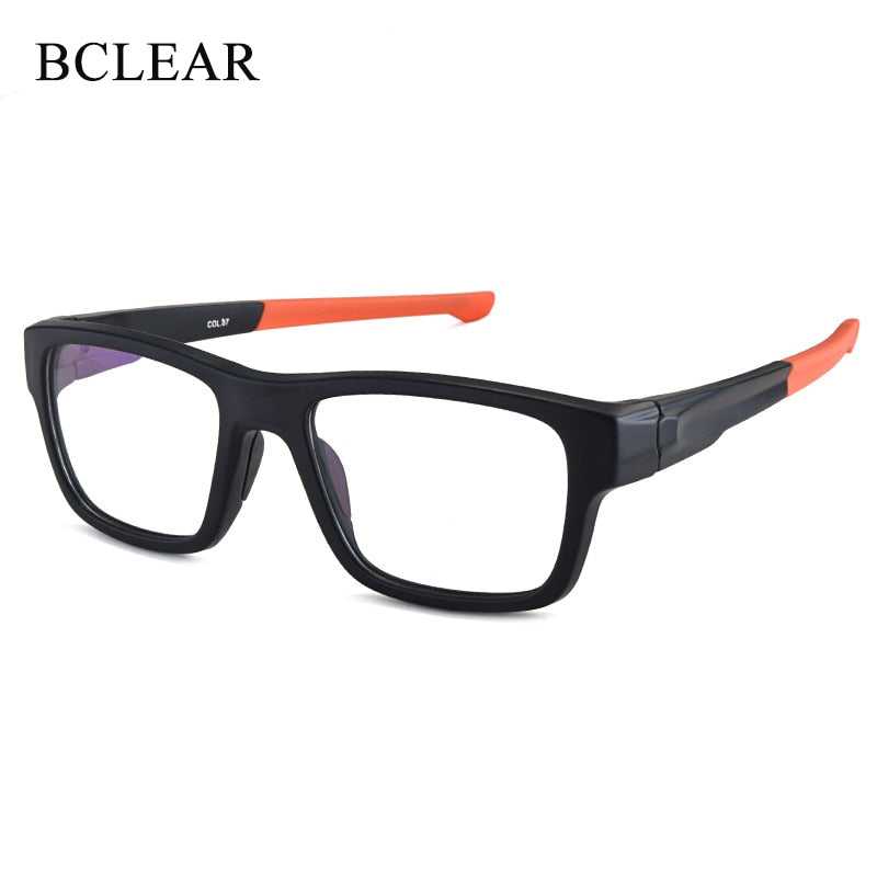 Bclear TR 90 Titanium Full Rim Sports Eyeglasses for Men - Lightweight & Durable Frame (Model ZT9224) - Perfect for Running, Cycling & Outdoor Activities