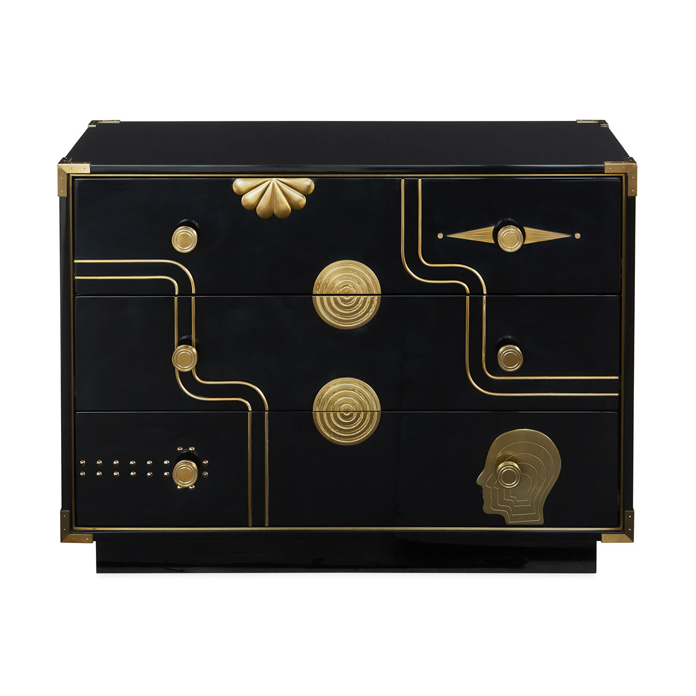 Abbodanza 3-Drawer Wooden Chest - Modern Storage Solution for Bedroom, Living Room & Office Organization
