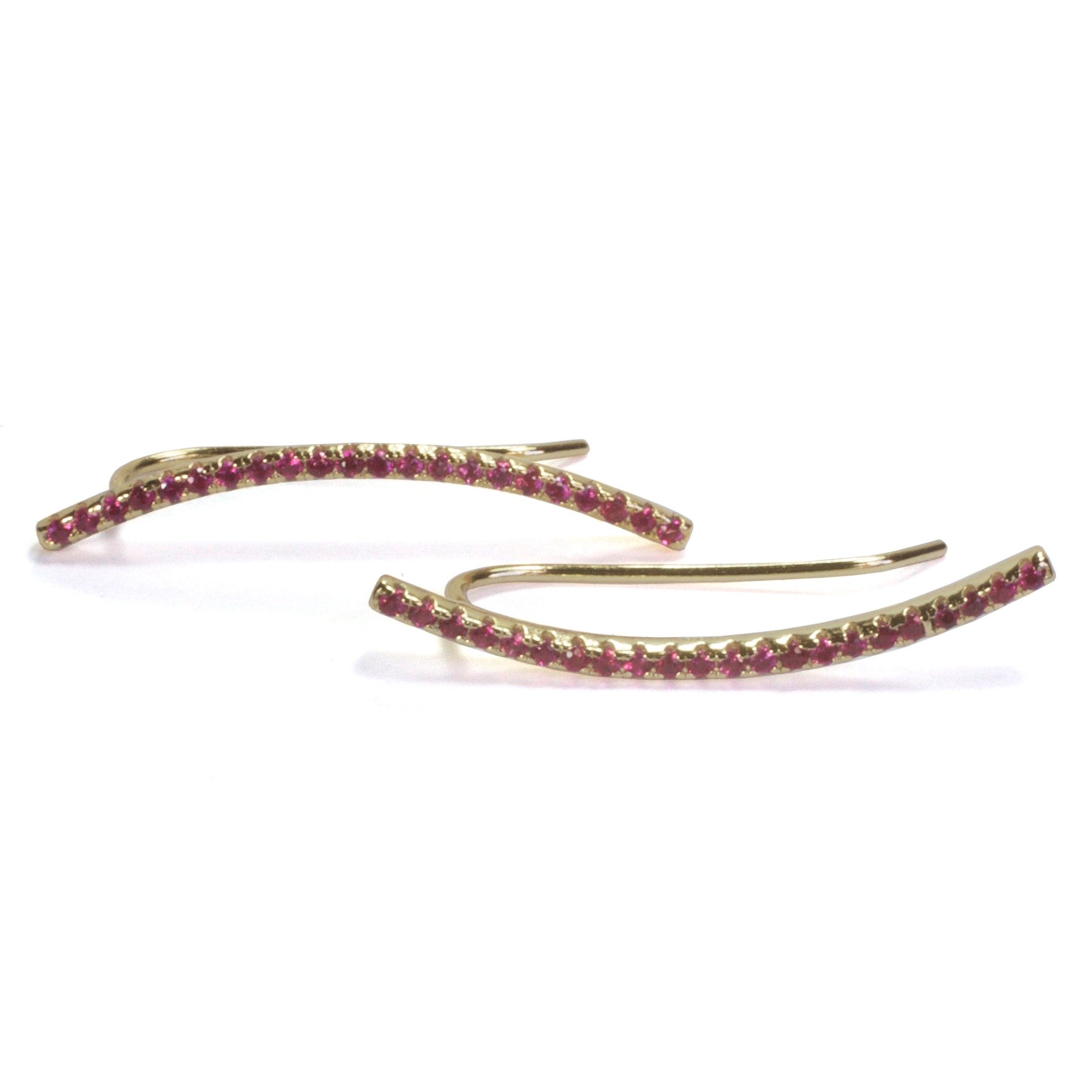 Pave Ear Climbers - Elegant Diamond Studded Ear Cuffs for Women | Perfect for Parties, Weddings & Special Occasions