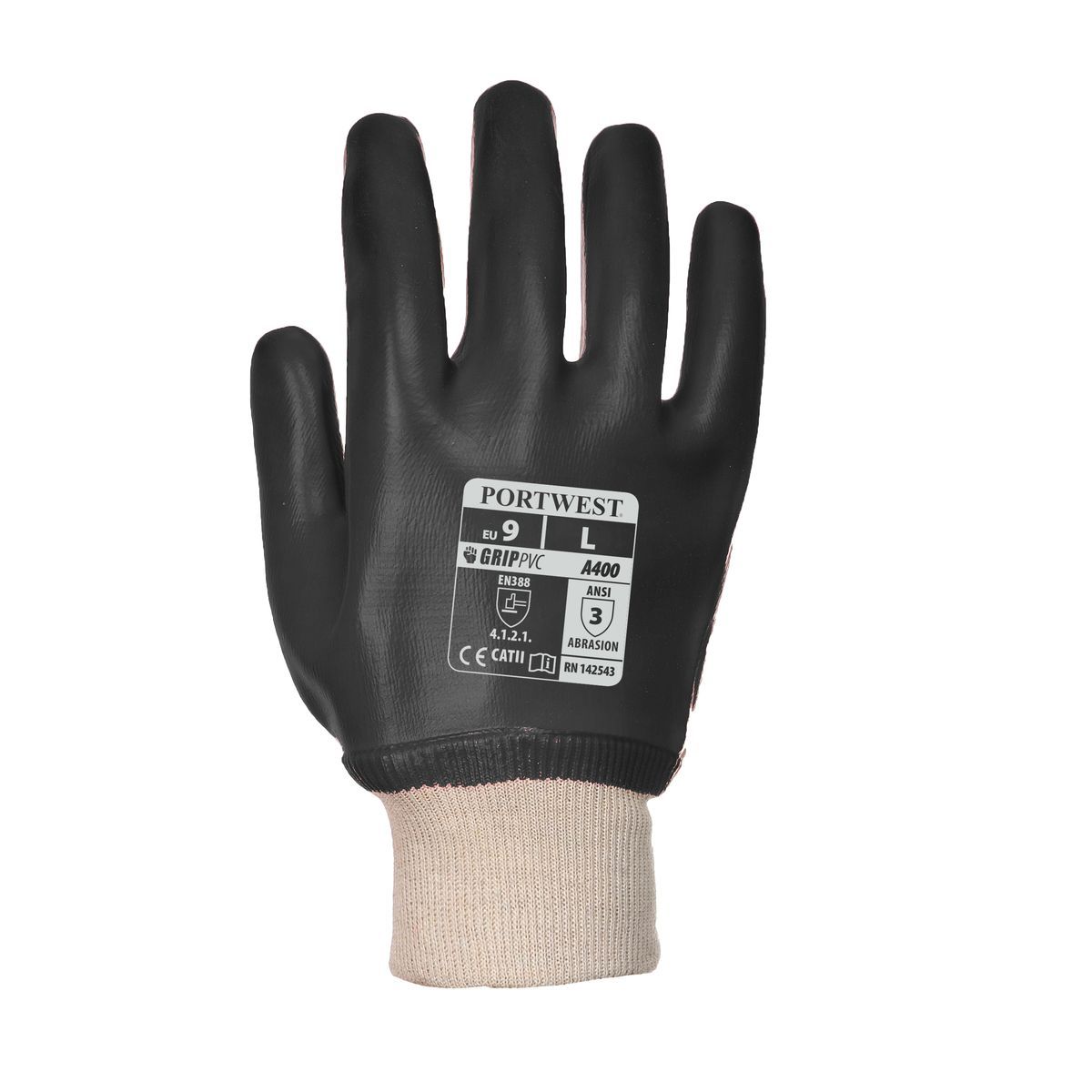 A400 PVC Knit Wrist Support Brace - Adjustable Compression Sleeve for Pain Relief, Arthritis & Carpal Tunnel - Ideal for Typing, Gaming & Sports