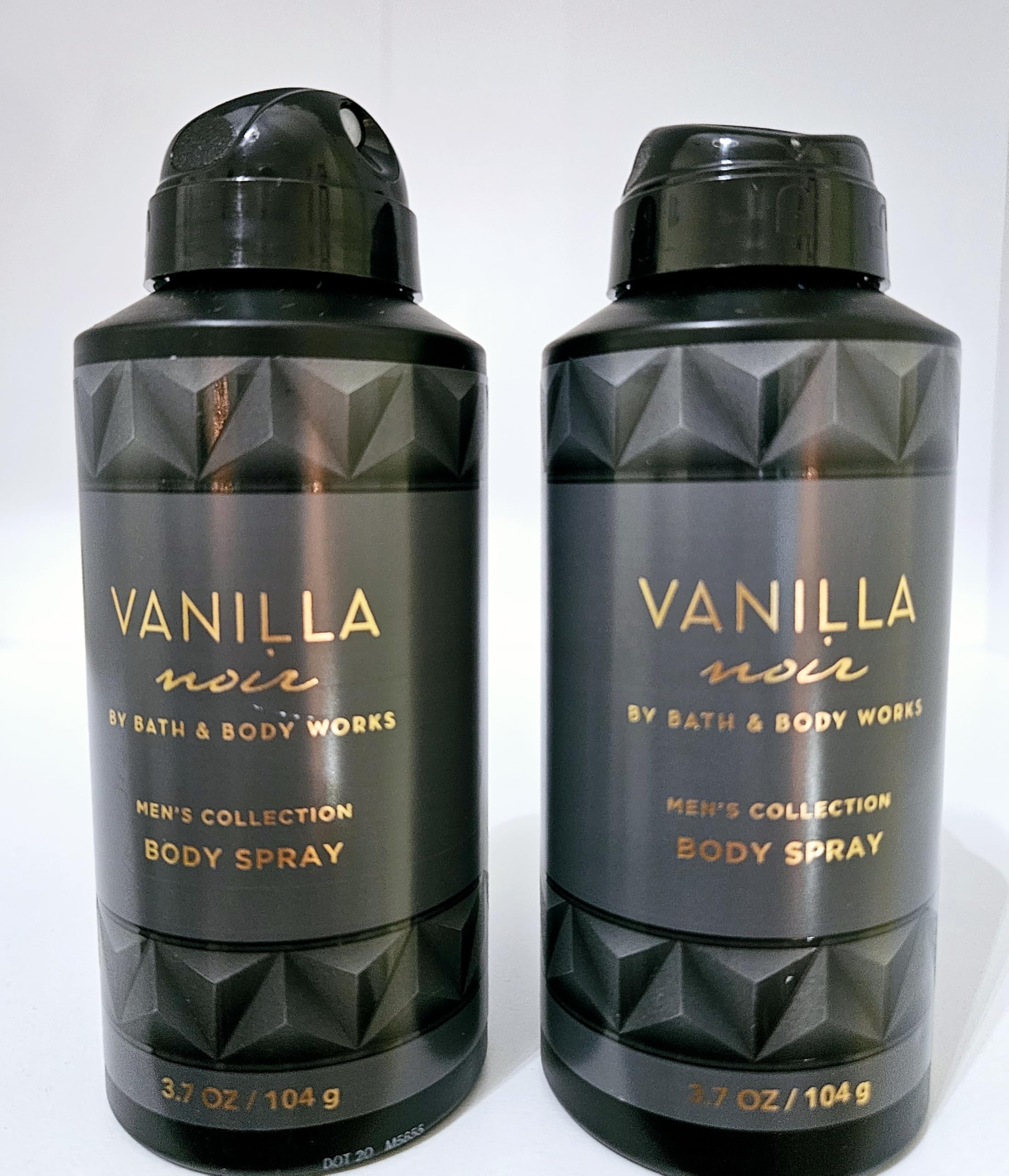 Vanilla Noir Body Spray for Men - 3.7 oz Bath & Body Fragrance (Pack of 2) | Long-Lasting Scent for Gym, Work & Night Out