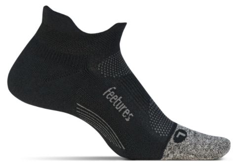 Elite Light Cushion No Show Socks for Women & Men - Breathable Invisible Liner Socks (Black) - Perfect for Running, Sneakers & Casual Wear