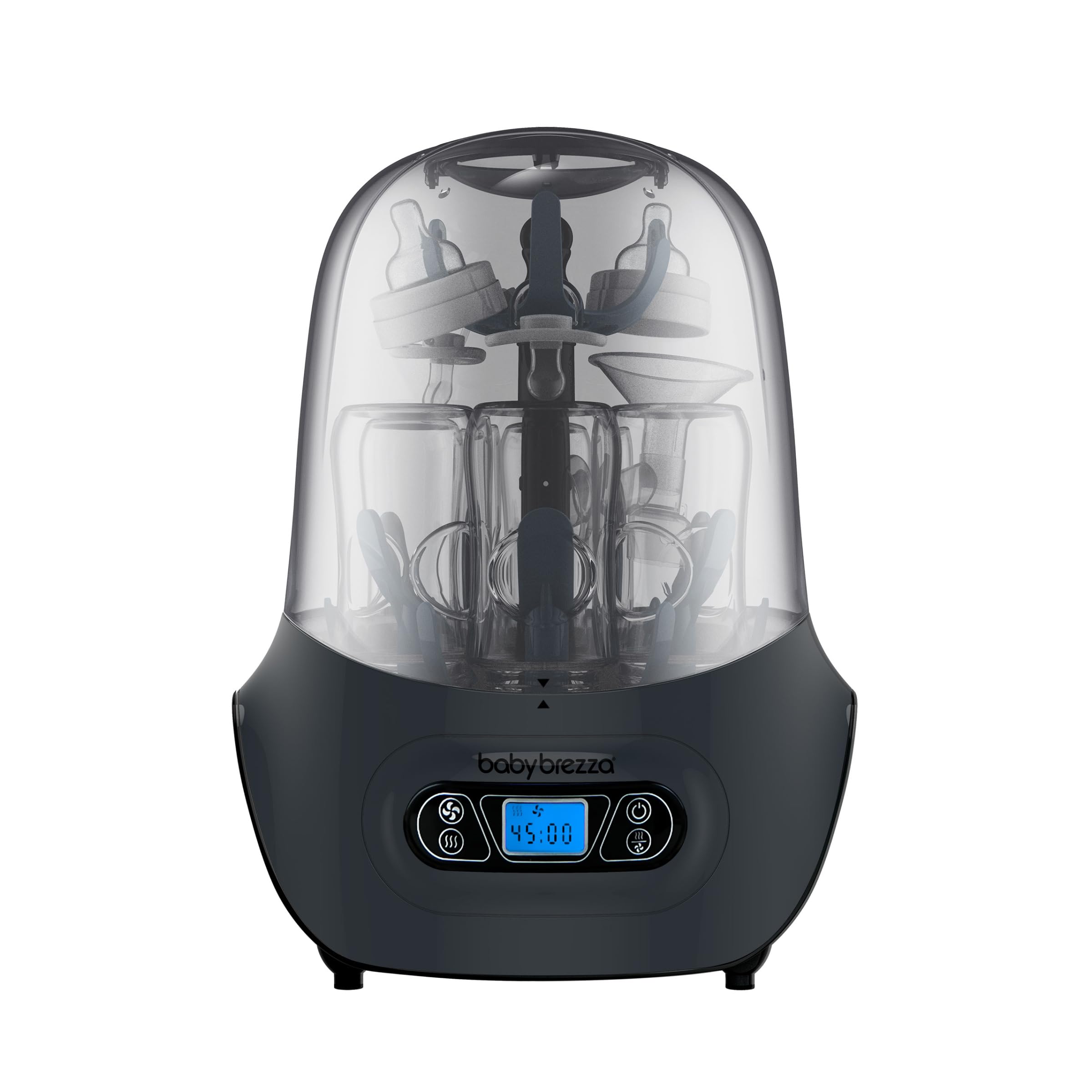 Baby Brezza Electric Baby Bottle Sterilizer and Dryer Machine | Steam Sterilizer for Pacifiers, Glass & Plastic Bottles | Universal Fit for Newborn Feeding Accessories | Perfect for Daycare, Travel & Home Use