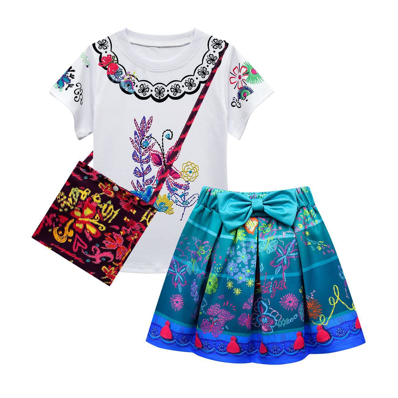 **Princess Pretend Play Costume Set for Girls - Halloween & Birthday Party Dress Up Outfit - Cute Skirt & Top Playsuit for Role Play, Cosplay & Dress Up Fun**    *(Perfect for Halloween, birthday parties, dress-up play, cosplay events, and imaginative role-playing!)*