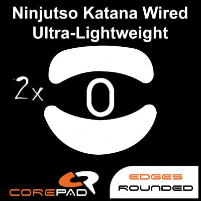 Corepad Skatez Mouse Feet for Ninjutso Katana - Ultra Smooth Gliding PTFE Mouse Skates - Perfect for Gaming, Esports & Precision Work - Compatible with Ninjutso Katana Gaming Mouse