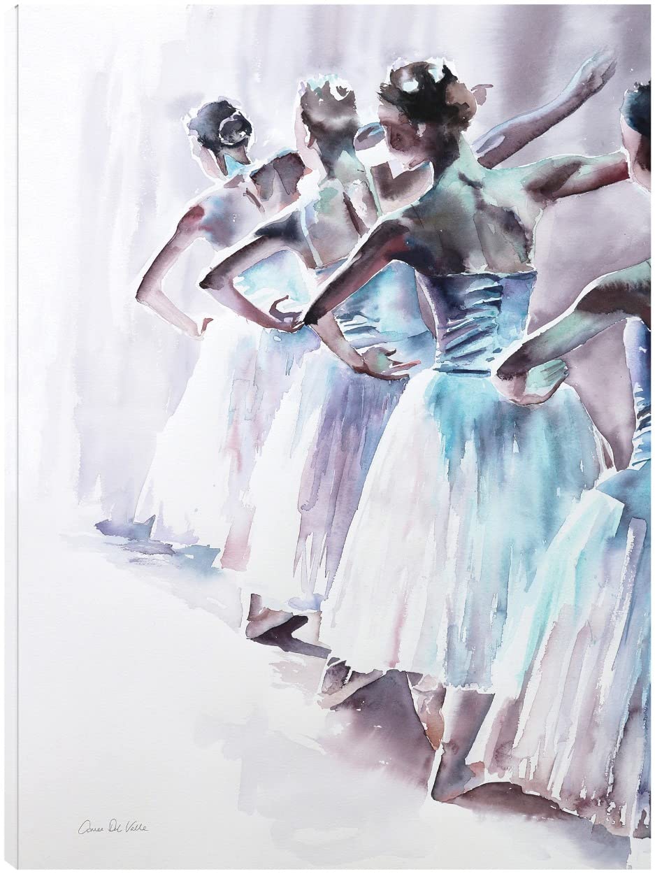 Ballet II Canvas Wall Art by Aimee Del Valle - Premium Fine Art Print for Living Room, Bedroom, Office Decor - Ready to Hang 32x43 Inches - Perfect for Home, Dining Room & Guest House Decorations