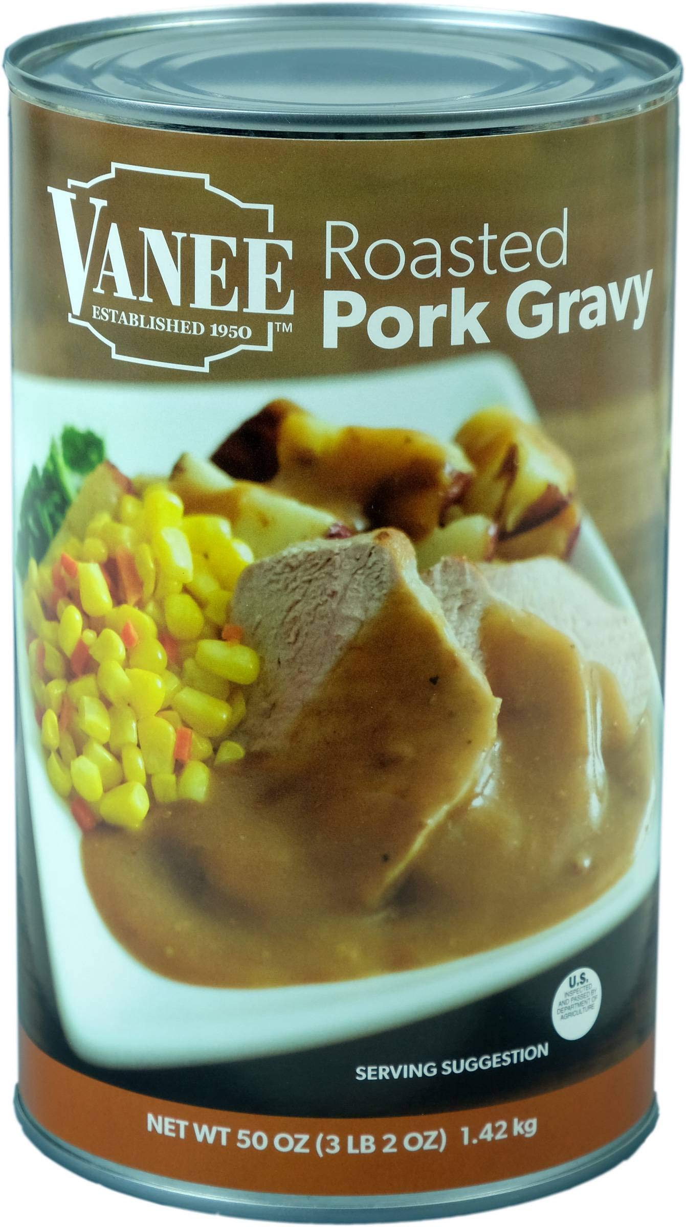 Premium Roasted Pork Gravy - 50 oz (12 Pack) | Restaurant-Quality Sauce for Mashed Potatoes, Stuffing & Holiday Meals