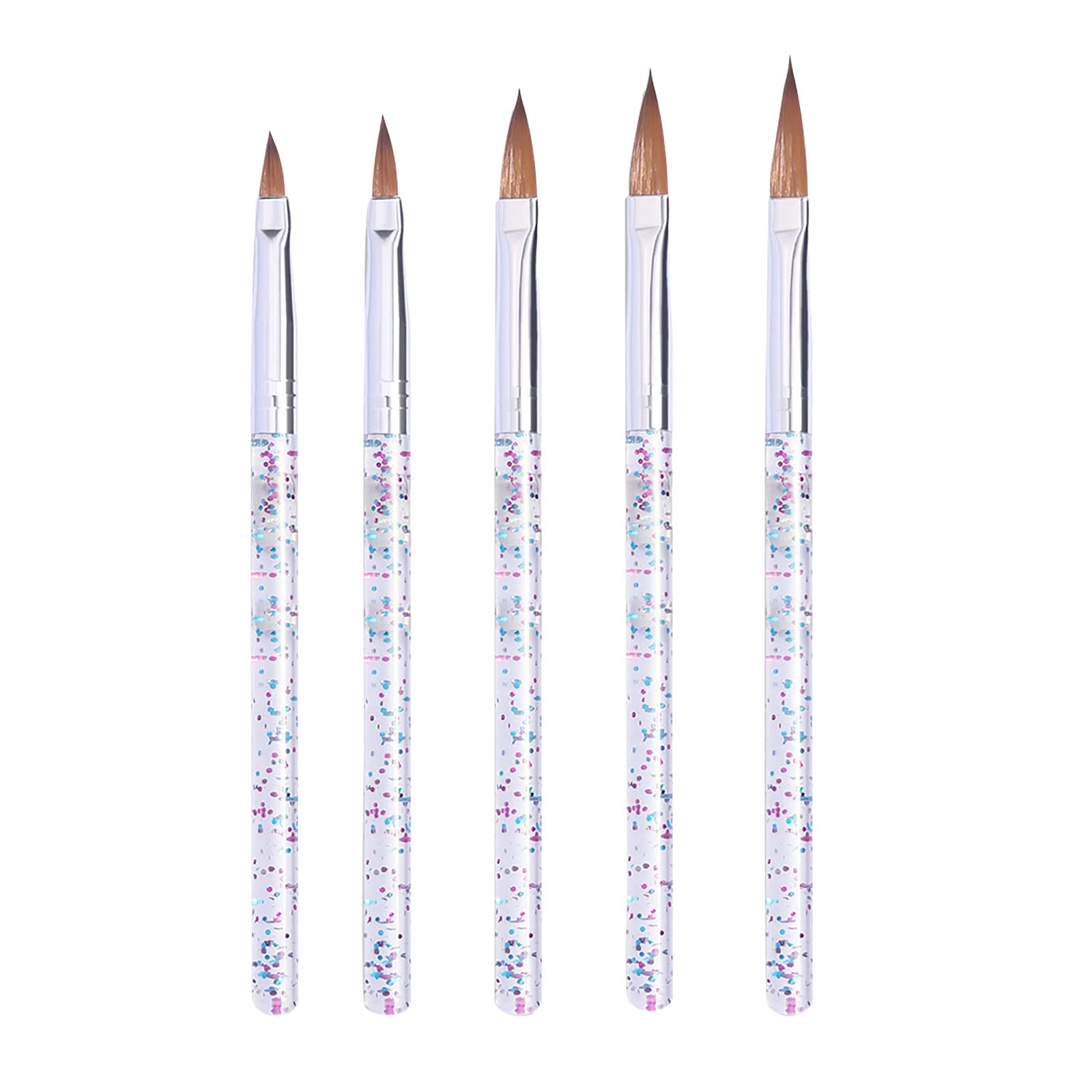 5-Piece Nail Art Pen Set - Multicolor Nail Carving & Styling Tools for Gel Nails - Perfect for Kids' DIY Nail Art & Professional Salon Use