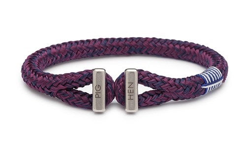 PIG & HEN Icy Ike Rope Bracelet for Men & Women - Navy, Purple & Black Color Options - Perfect for Outdoor Adventures, Casual Wear & Gifts