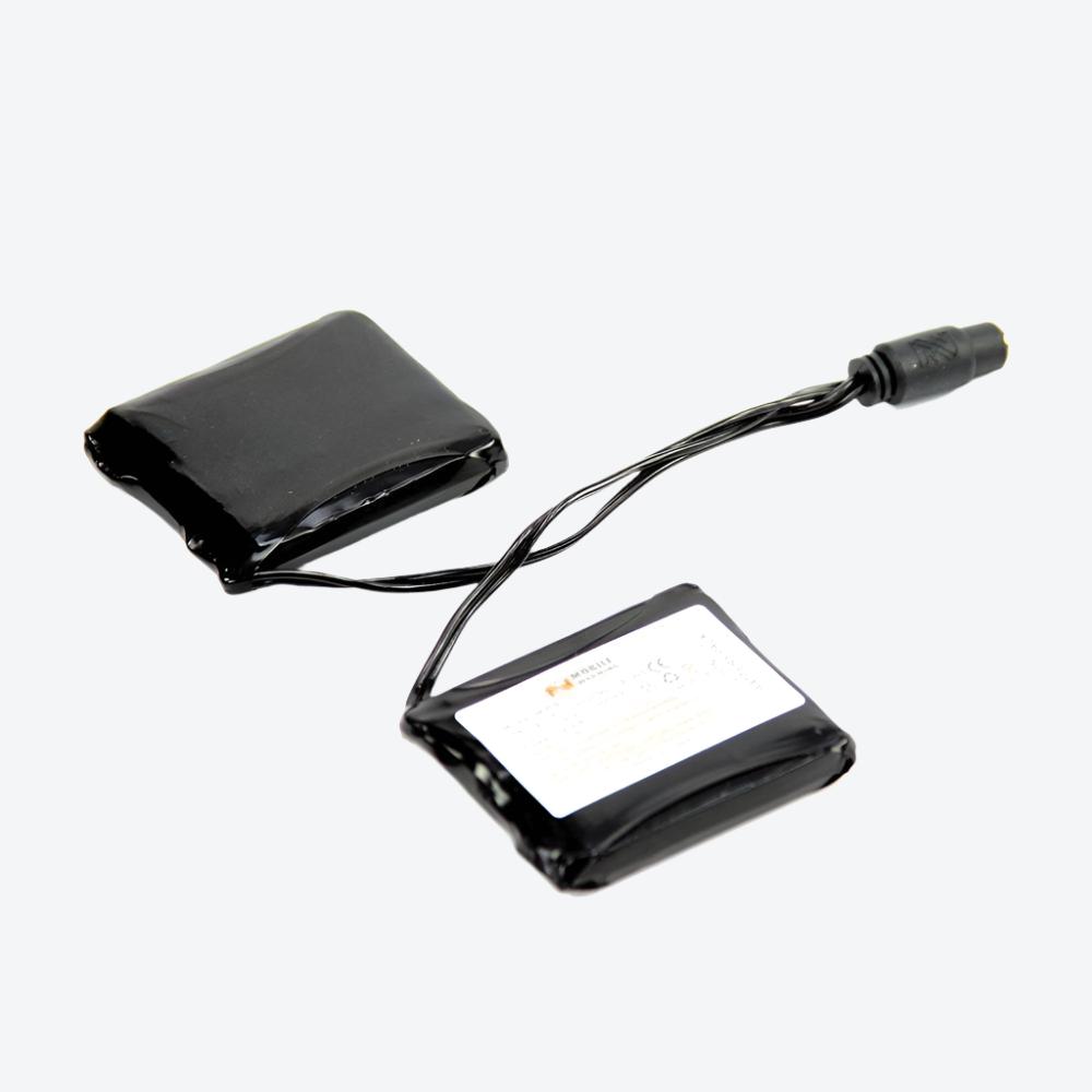 Powersheer™ 7.4V 2-in-1 Glove Battery Pack (2 Pack) - Rechargeable Lithium Ion Batteries for Heated Gloves & Winter Accessories - Perfect for Skiing, Snowboarding & Cold Weather Activities