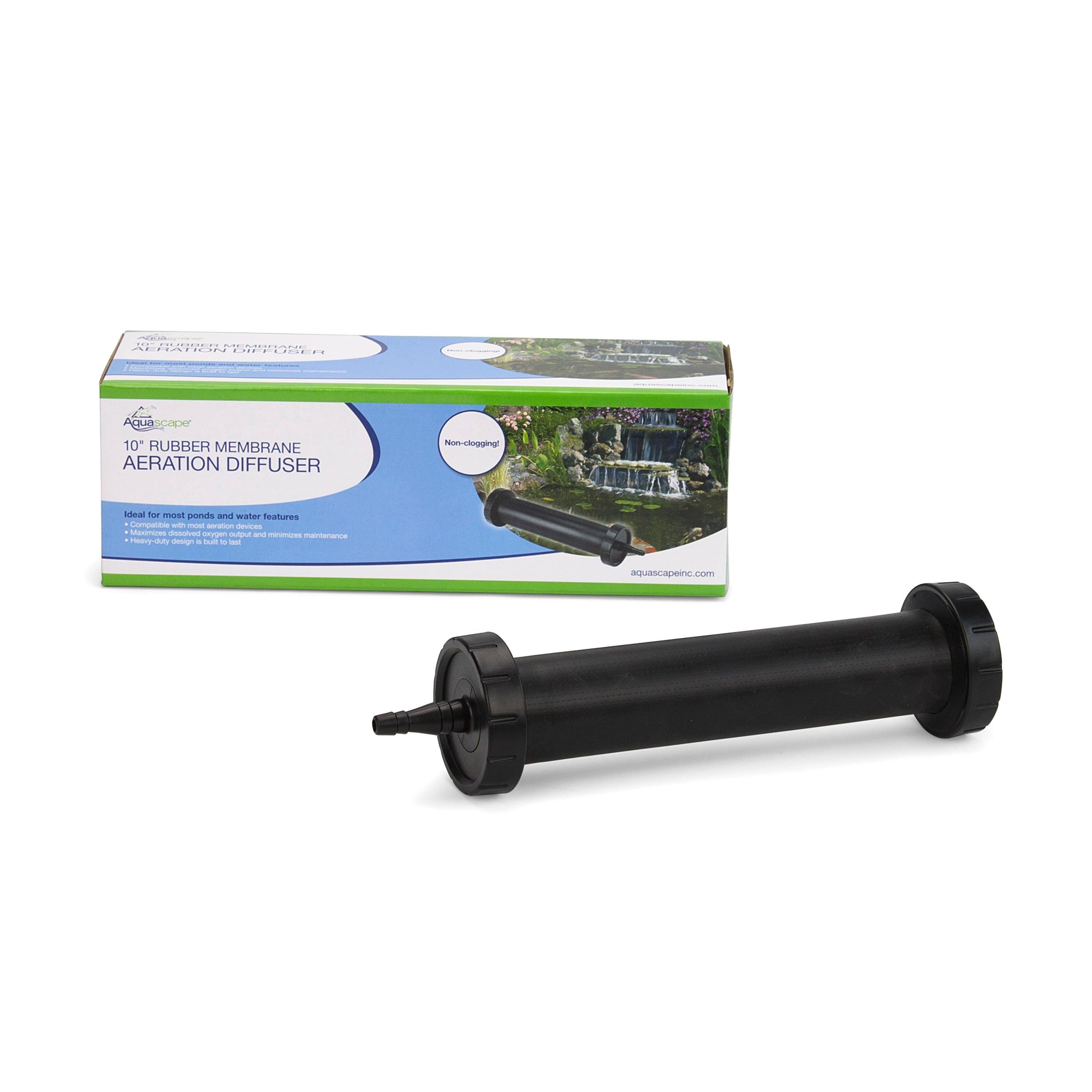 10 Pack Rubber Membrane Aeration Diffusers for Pond, Aquarium & Wastewater Treatment - High Efficiency Oxygen Diffuser for Fish Tanks, Hydroponics & Septic Systems