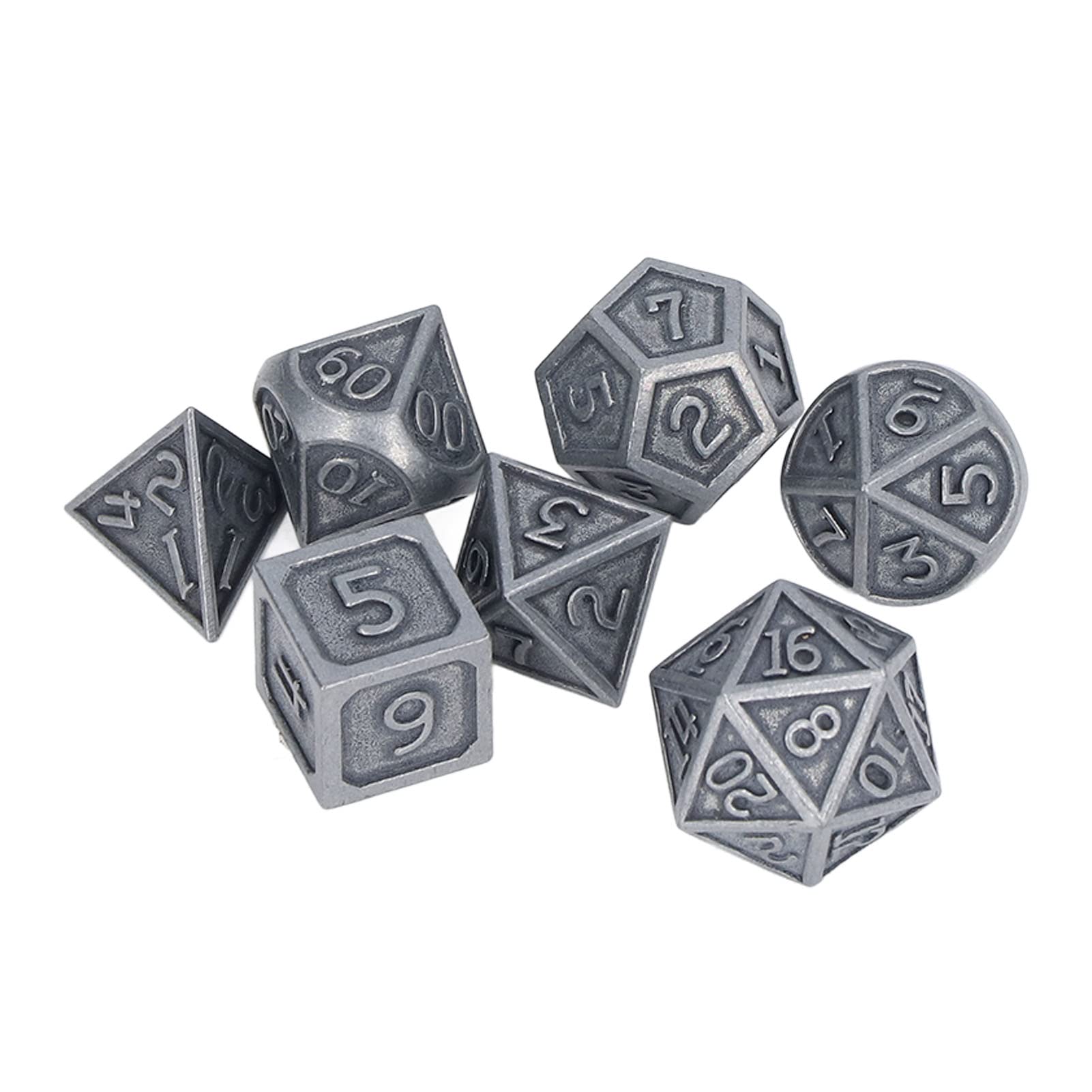 Premium 7-Piece Polyhedral Dice Set for DND, MTG & RPG Games - Durable Tabletop Gaming Dice with Storage Box for Dungeons & Dragons, Magic The Gathering, Math Teaching & Game Room Decor | Perfect for Roleplaying, Board Games & Collectors