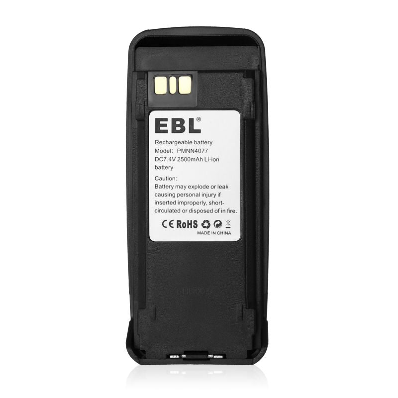 EBL PMNN4077 7.4V 2500mAh Li-ion Replacement Battery for Motorola Two-Way Radios - Perfect for Business, Security, and Outdoor Communication Scenarios