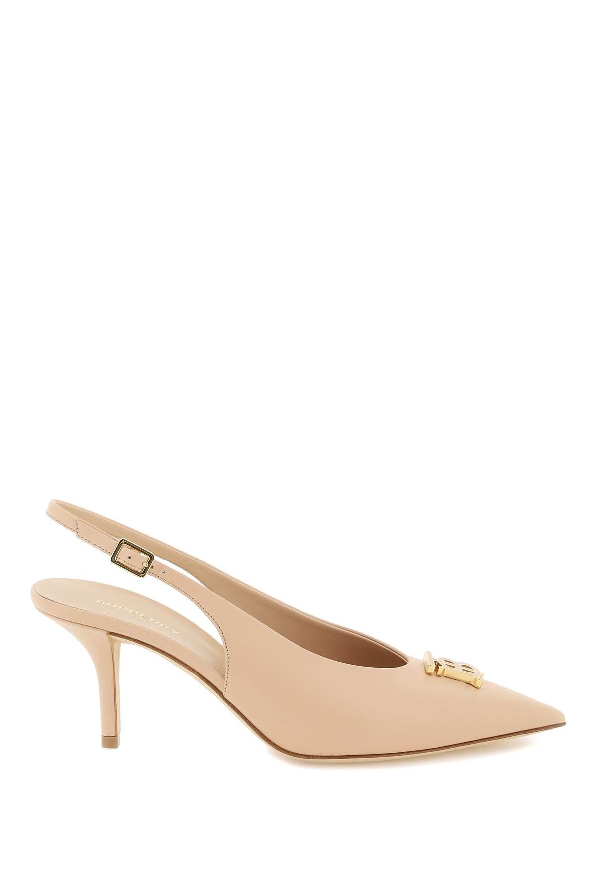 Burberry Slingback Pumps for Women - Elegant Heeled Sandals with Leather Straps | Perfect for Office, Party & Evening Wear