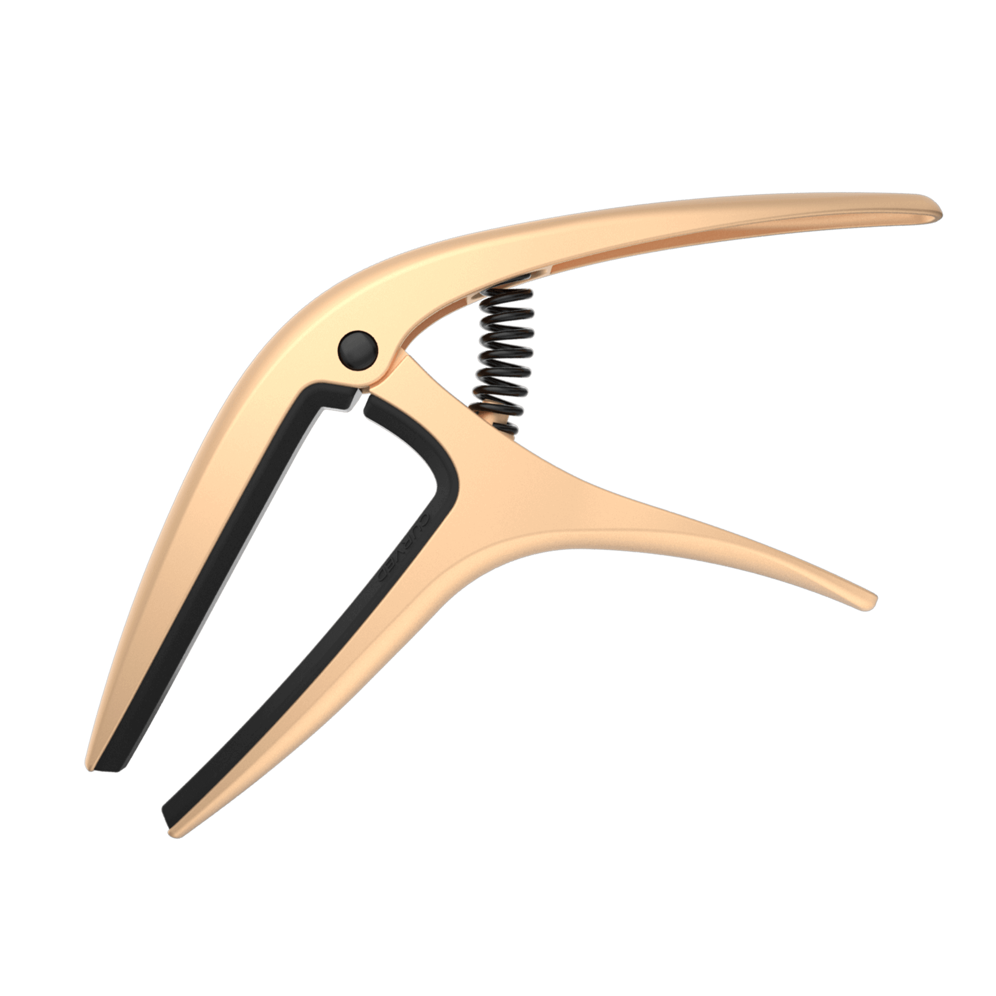 Ernie Ball Axis Dual Radius Capo Gold Satin - Premium Guitar Capo for Acoustic & Electric Guitars - Perfect for Live Performances, Studio Recording & Practice Sessions