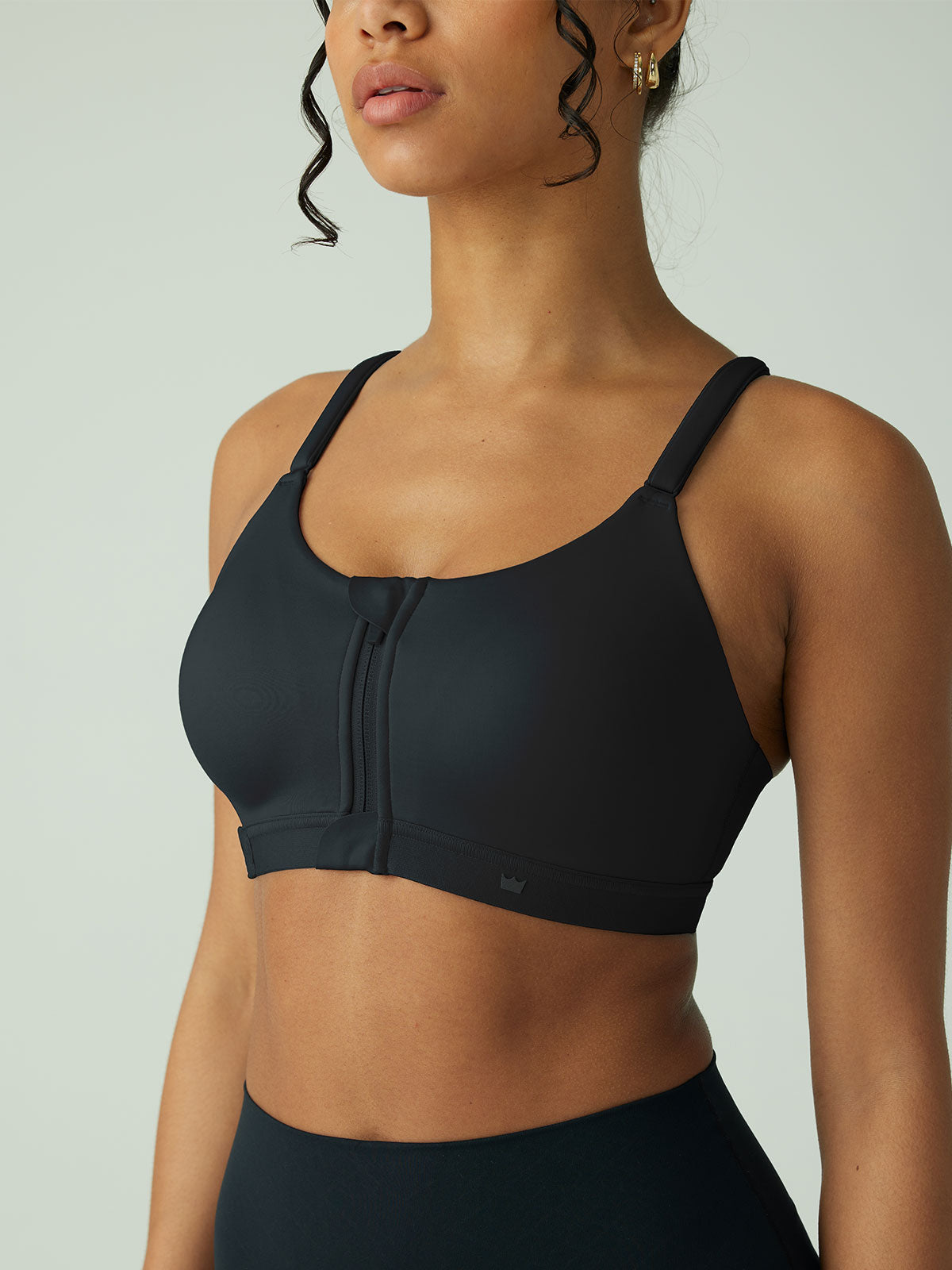 Emerge High Support Sports Bra for Women - Breathable & Comfortable Workout Top - Black | Perfect for Running, Yoga & Gym