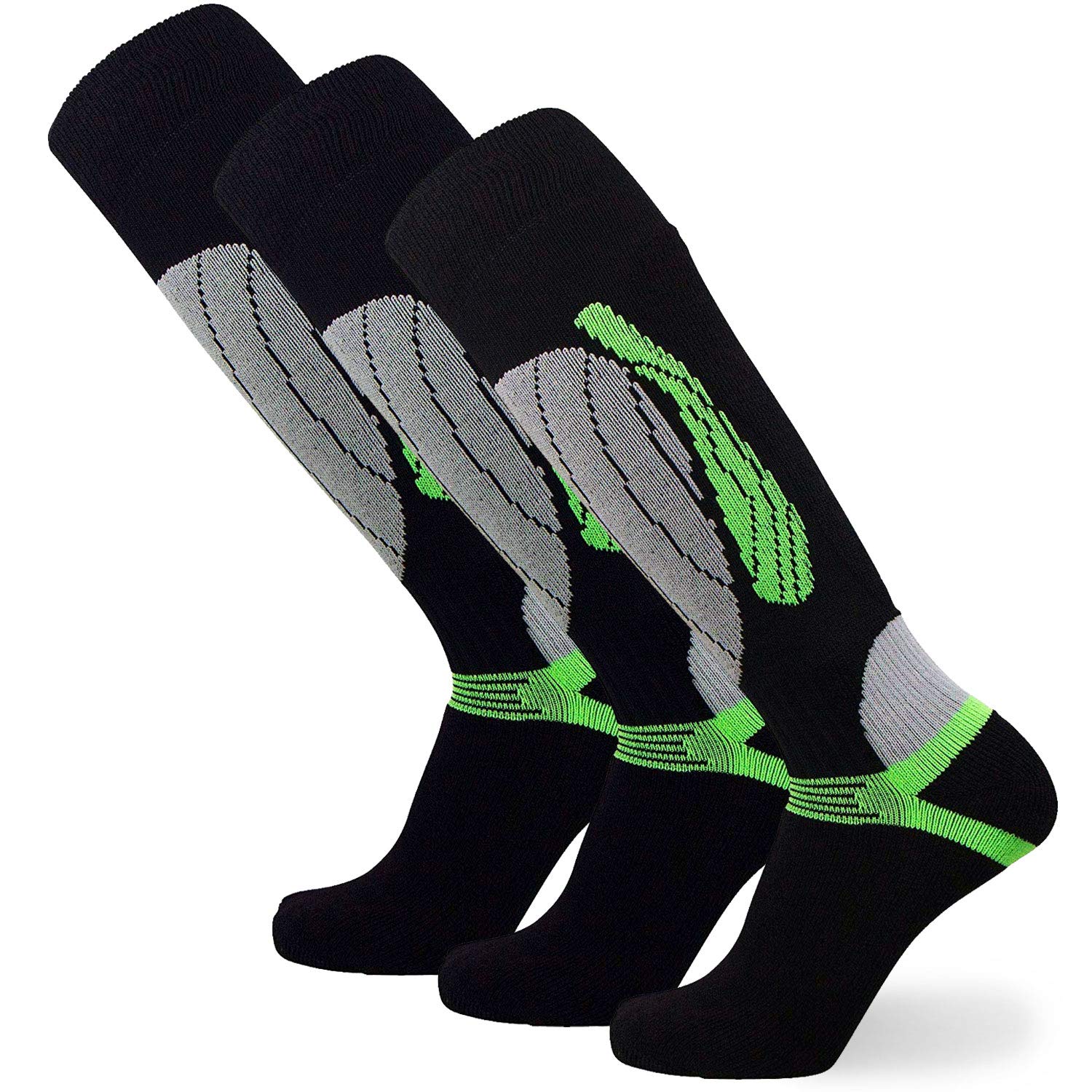 Elite Merino Wool Ski Socks for Men & Women - Thermal Winter Snowboard Socks with Cushioning & Arch Support - Perfect for Skiing, Snowboarding & Cold Weather Outdoor Activities