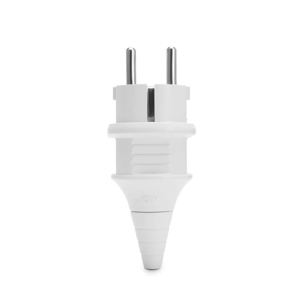 Yongse Loskii HA-18 EU Power Plug with Round Pins - 16A 250V 2-Pin Electrical Outlet for Home Appliances | Perfect for DIY Projects, Travel Adapters & European Electronics