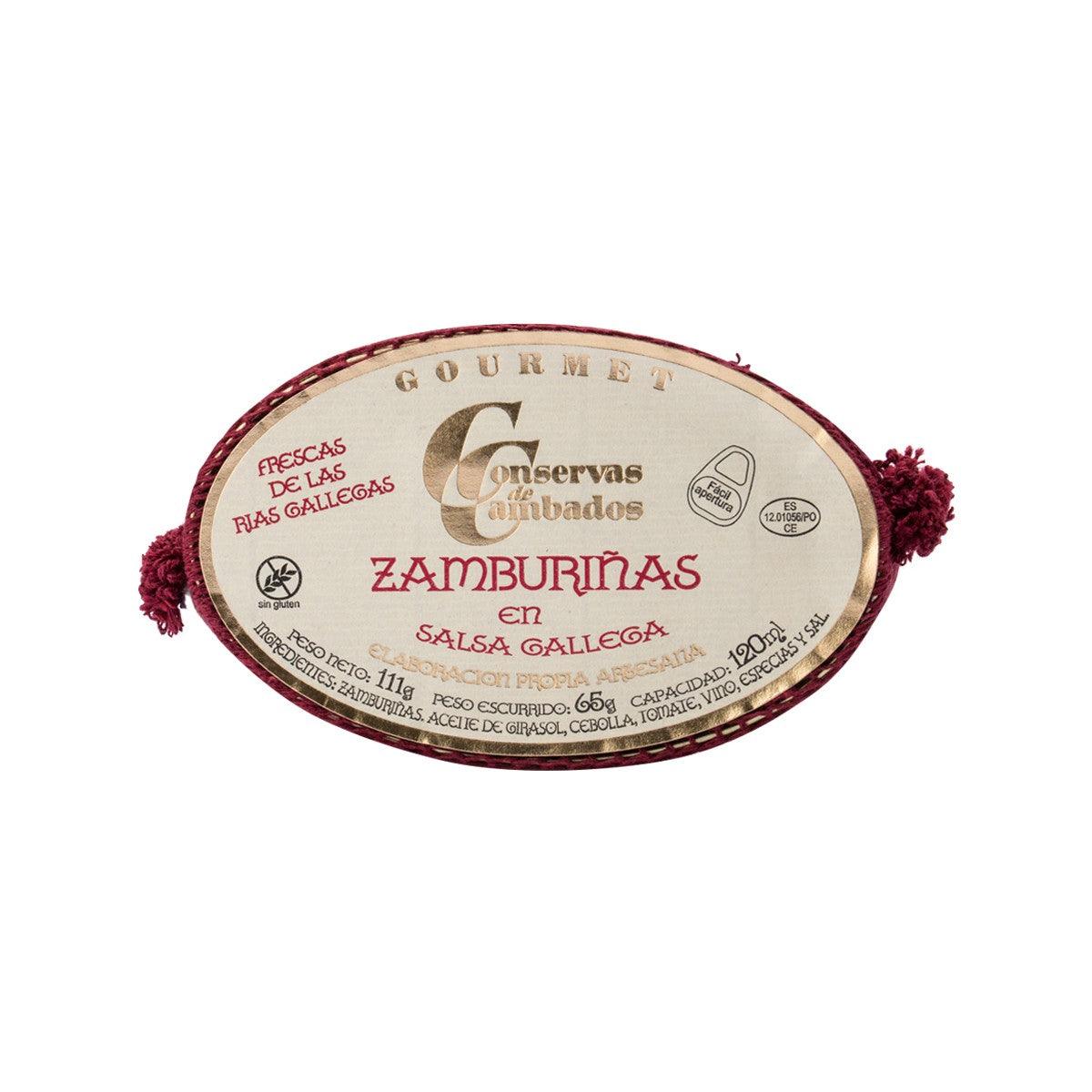 Premium Galician Small Scallops in Authentic Sauce (111g) - Canned Seafood Delicacy for Tapas, Pasta & Gourmet Cooking