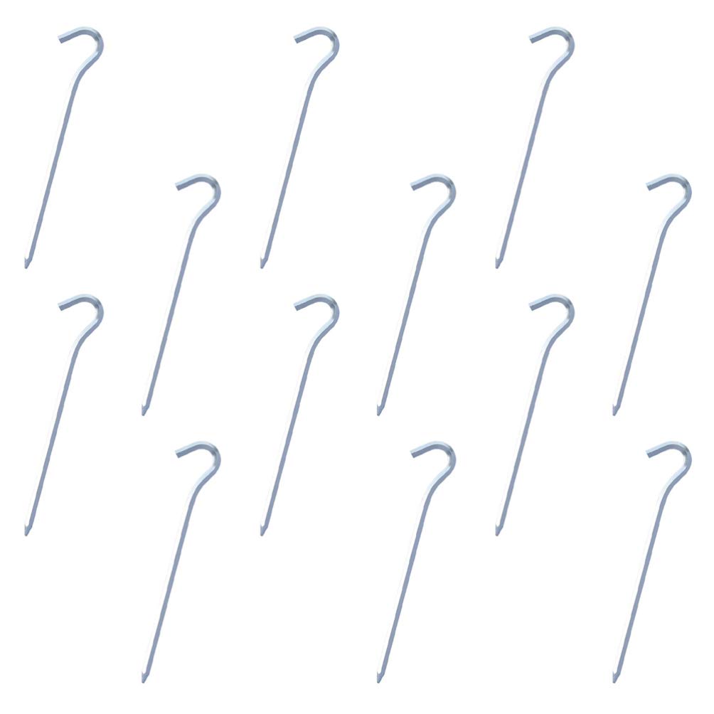BESPORTBLE Heavy Duty Tent Stakes - 12 Pack Galvanized Steel Tent Pegs for Camping, Hiking & Outdoor Adventures - Secure Your Tent, Canopy or Tarp in All Weather Conditions
