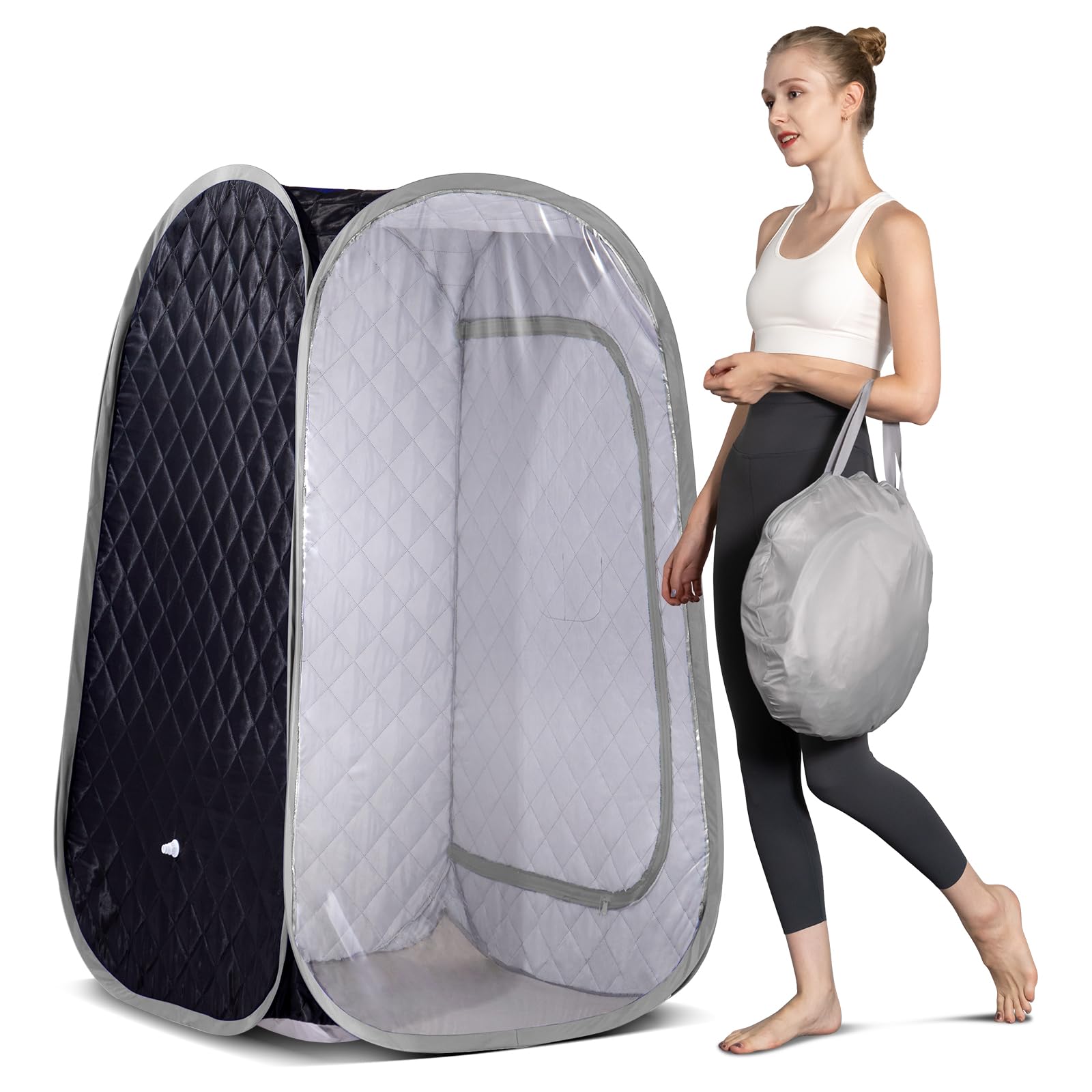Smartmak Portable Steam Sauna Tent for Home Spa - Full Body Detox Therapy, Lightweight & Foldable Personal Steam Room (31.5
