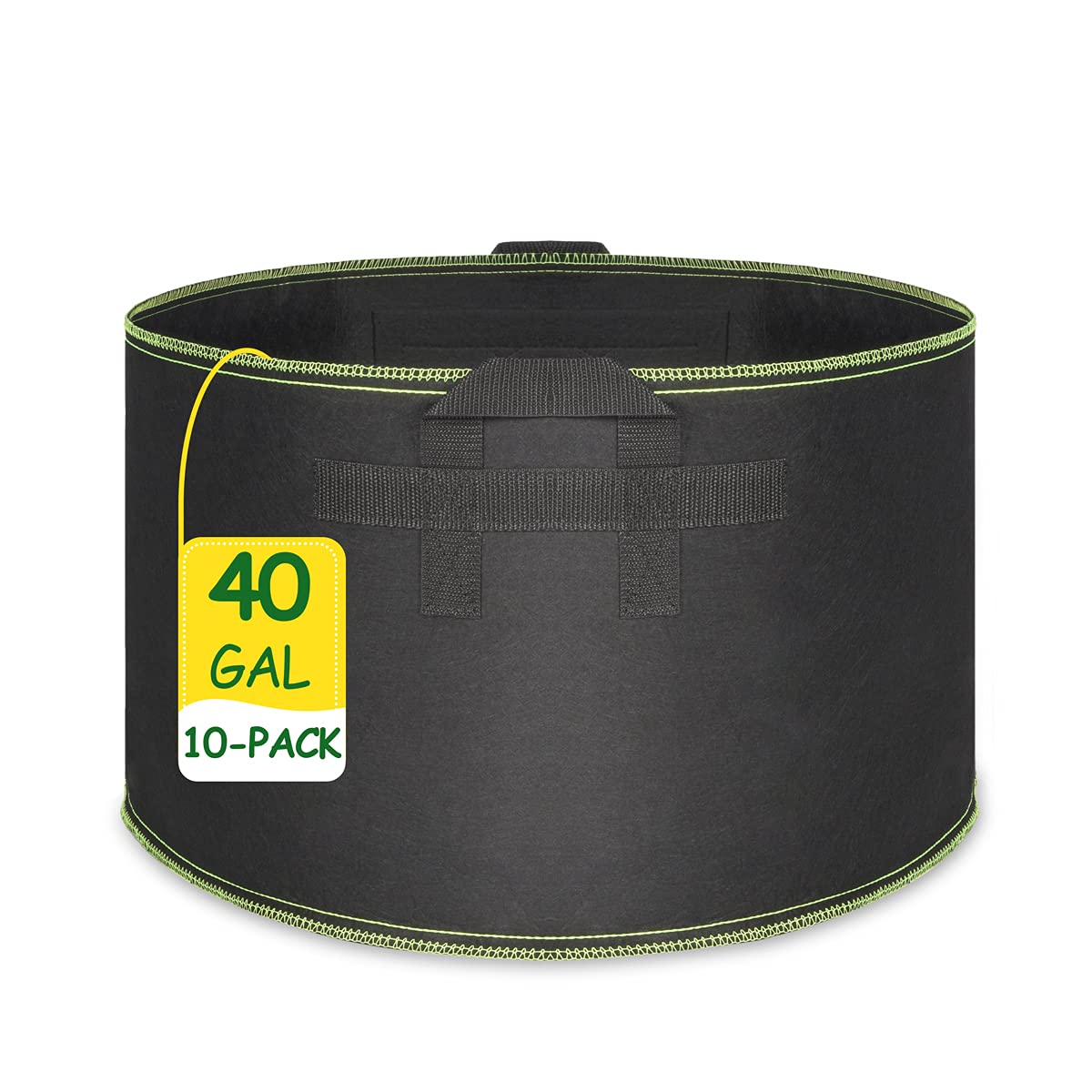 DUOITA 10-Pack 40 Gallon Heavy Duty Plant Grow Bags - Thickened Nonwoven Fabric Gardening Pots with Handles for Vegetables, Flowers & Herbs - Ideal for Indoor/Outdoor Planting, Urban Gardening & Greenhouses
