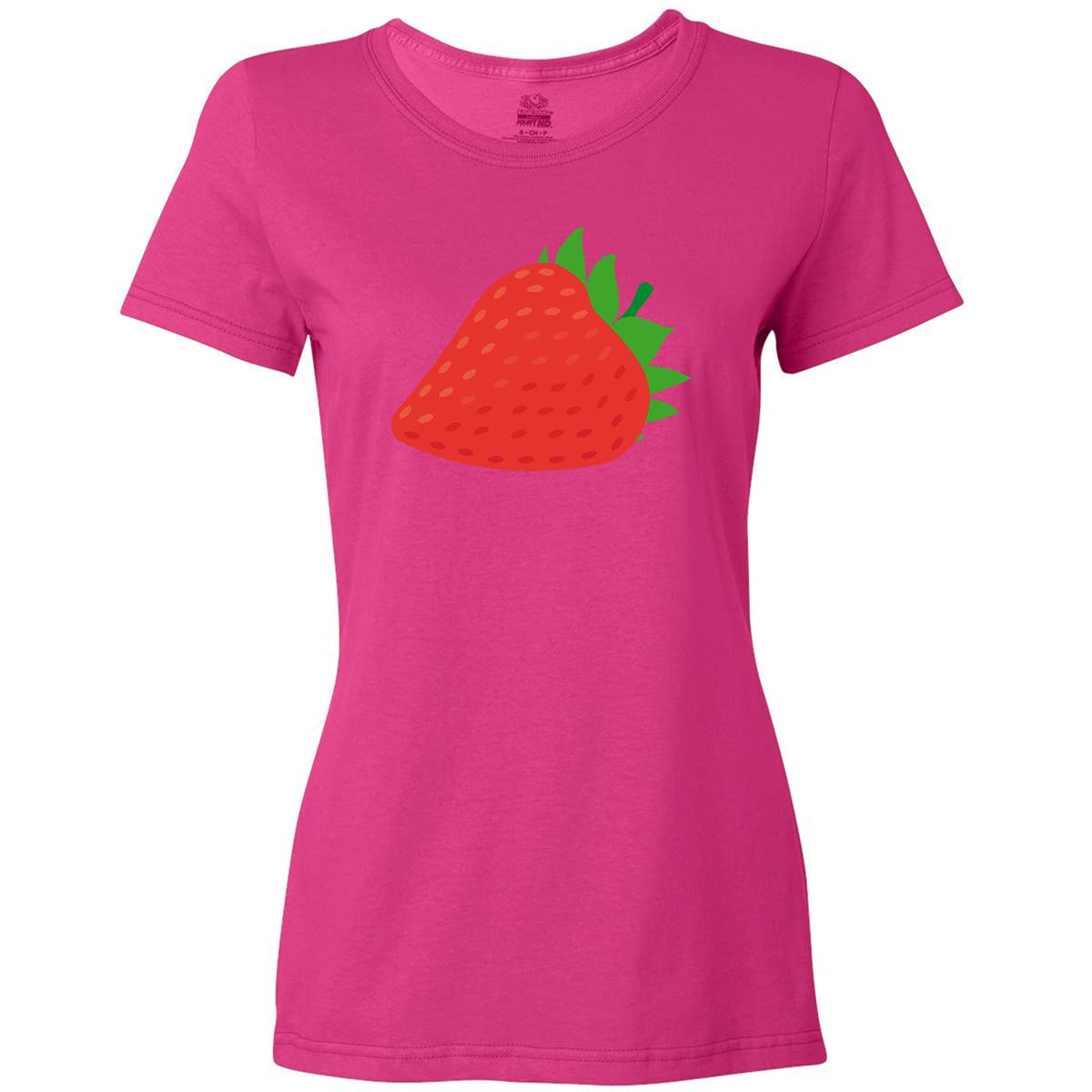 Inktastic Women's Strawberry Fruit Graphic T-Shirt - Soft Cotton Casual Tee for Everyday Wear, Summer Outfits, and Fun Gifts