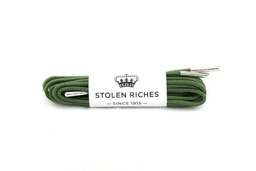 Moville Green Boot Shoelaces - 72 Inch/183cm Long Durable Cotton Laces for Hiking, Work & Military Boots - Perfect Replacement Shoestrings for Outdoor & Casual Wear